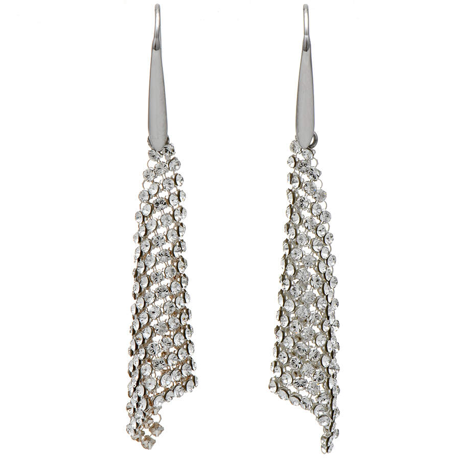 Earrings Fit Earrings Small - Rhodium - Boxed by Swarovski-1