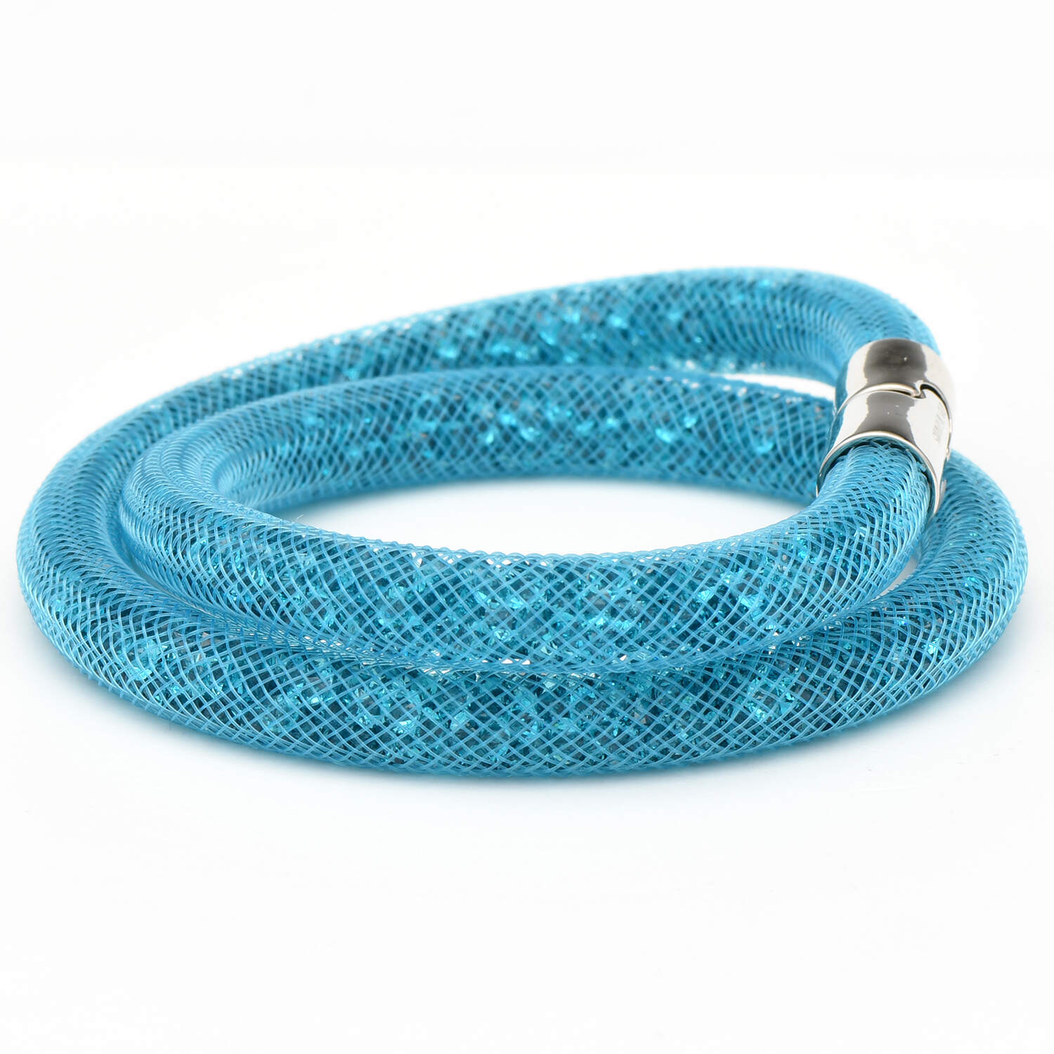 Bracelets Stardust Double Bracelet - Blue - Boxed by Swarovski-3