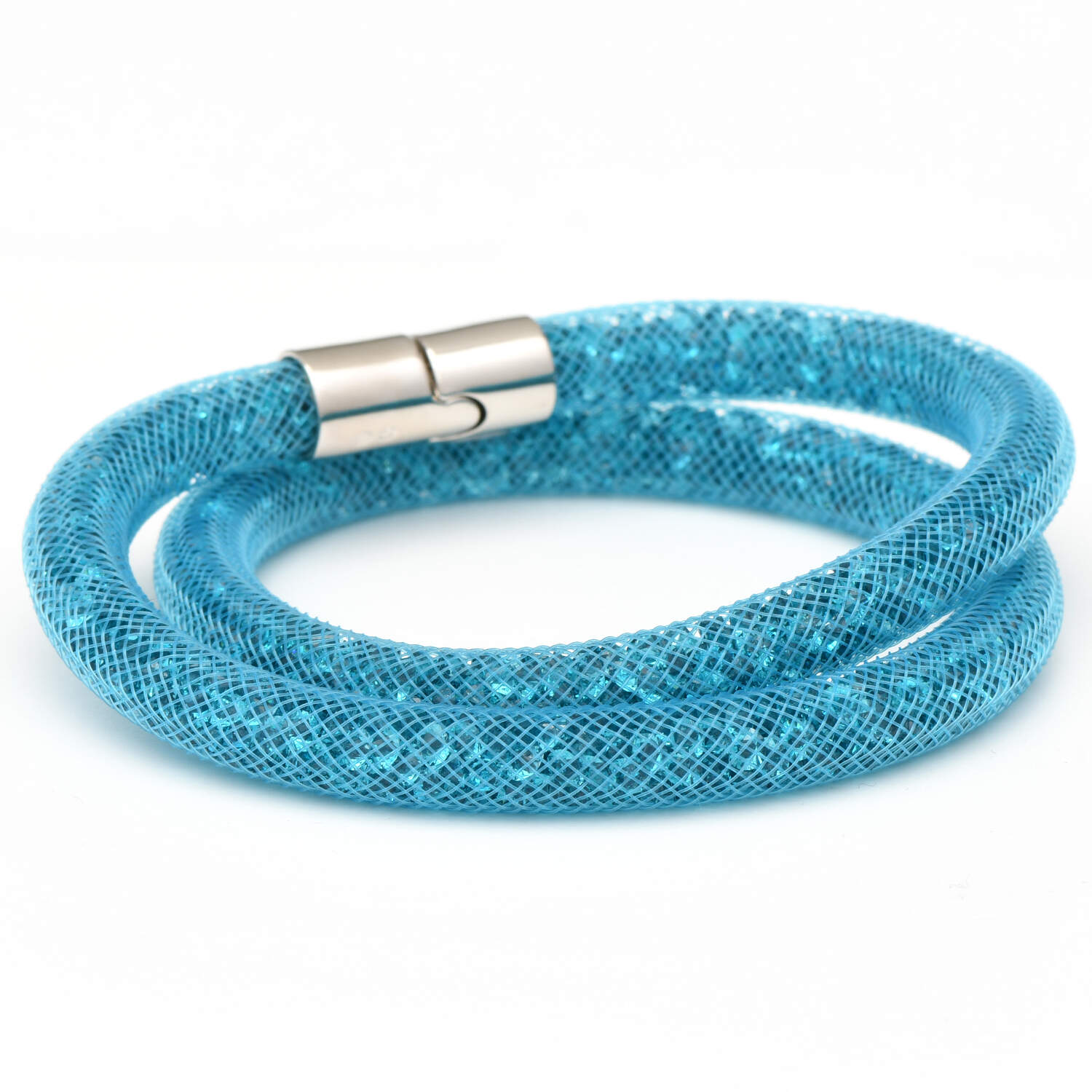 Bracelets Stardust Double Bracelet - Blue - Boxed by Swarovski-2