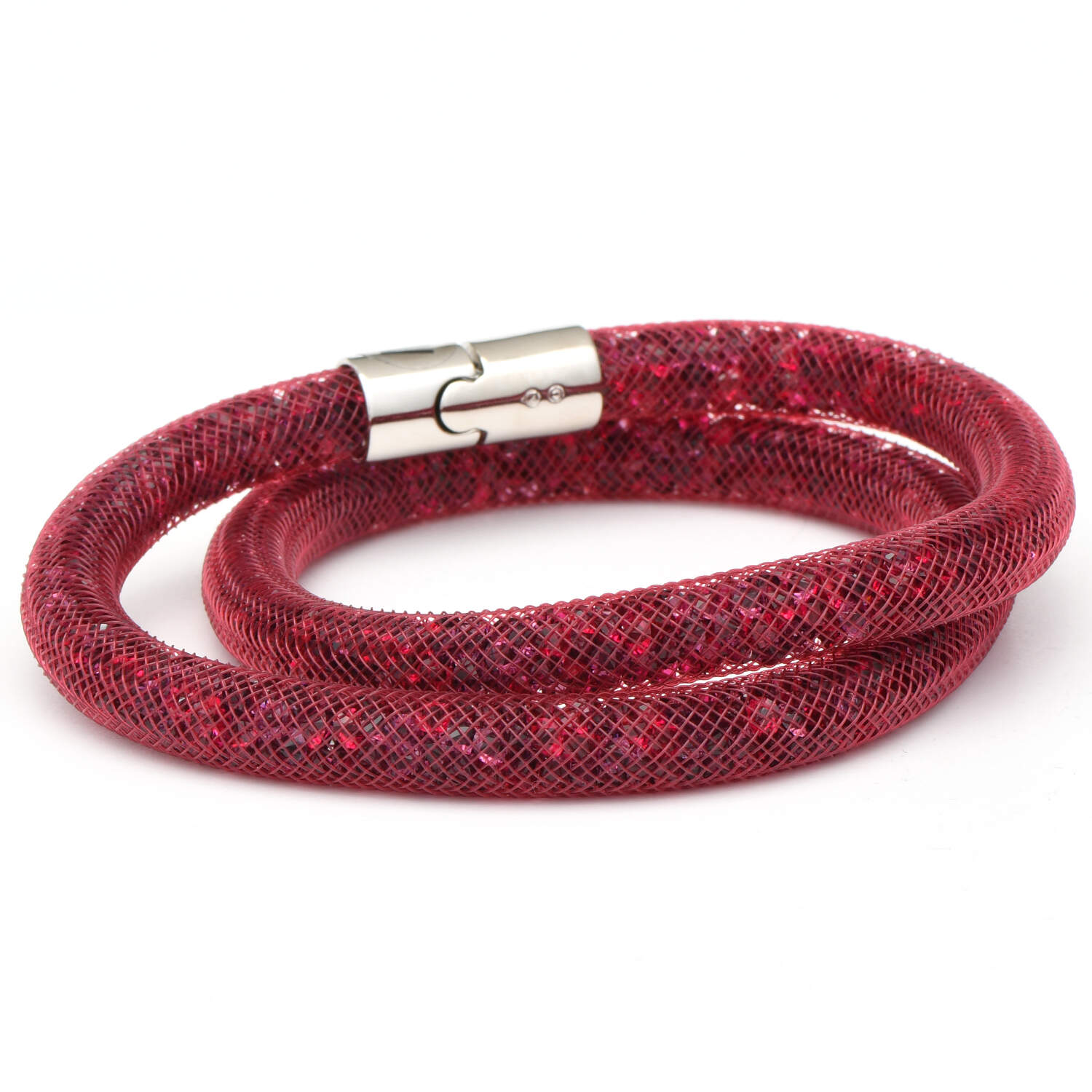 Bracelets Stardust Double Bracelet - Ruby - Boxed by Swarovski-2