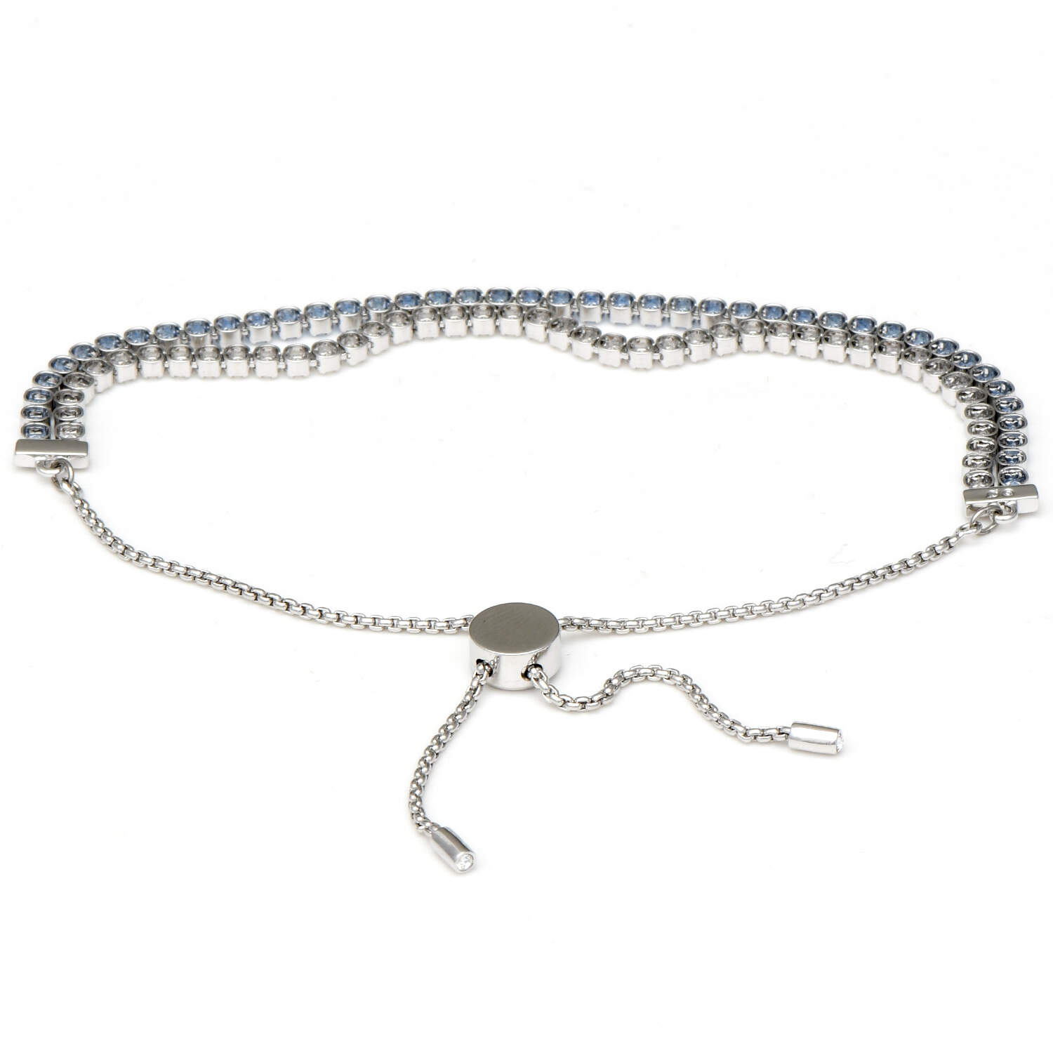 Bracelets Subtle Double - Light Blue - With Box by Swarovski-2