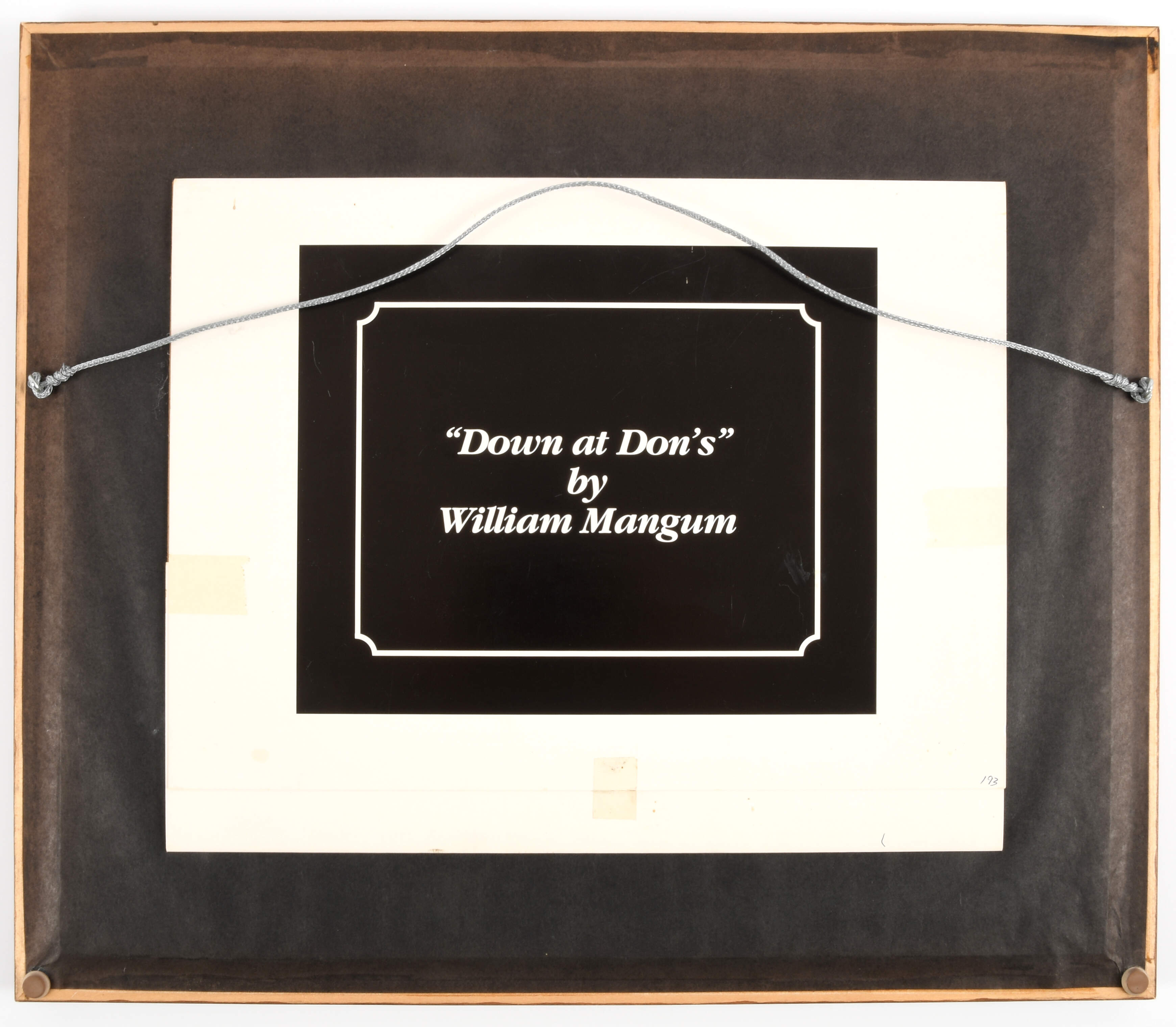 William Mangum Prints Down At Don's-Framed - No Box by William Mangum-2