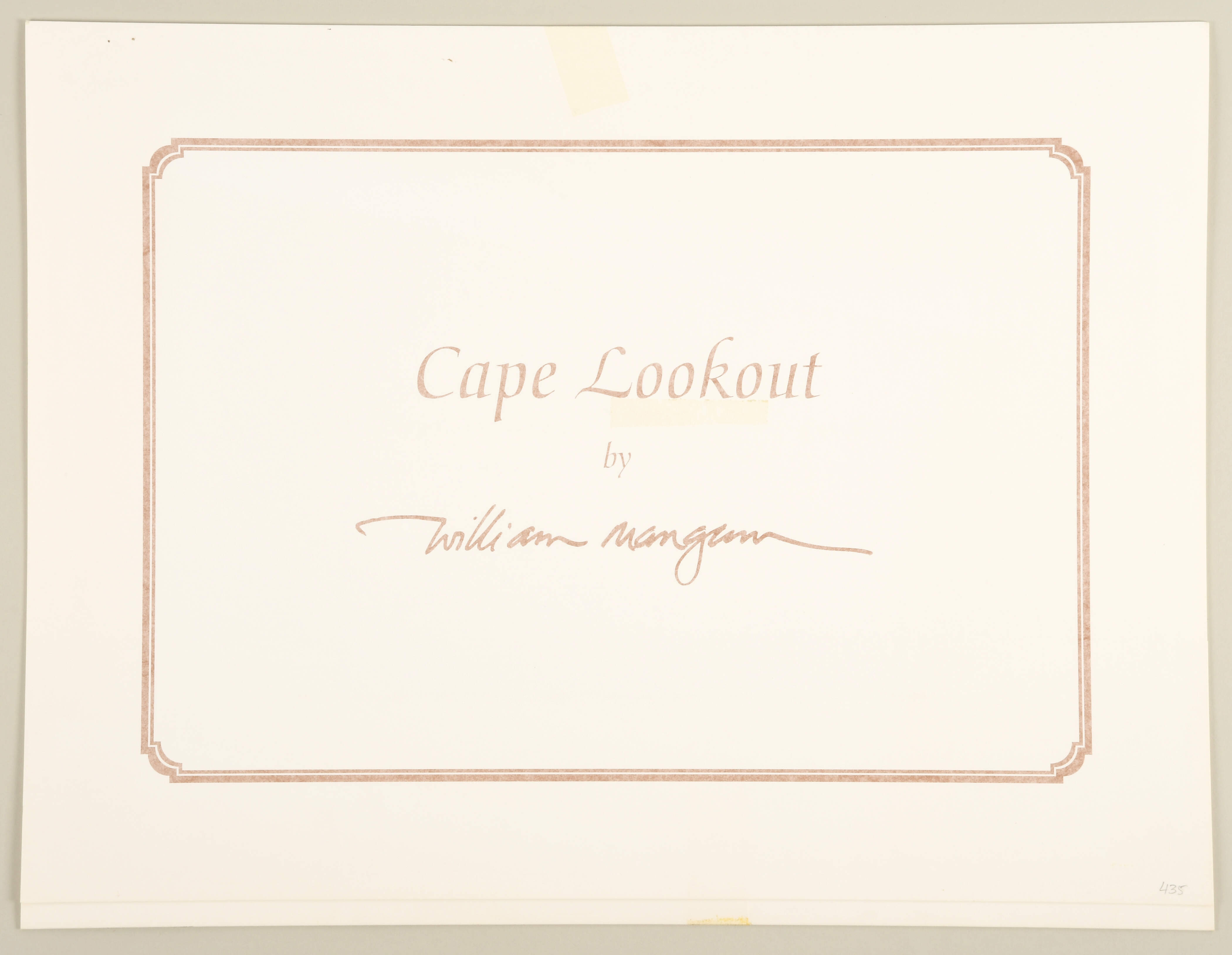 William Mangum Prints Cape Lookout - No Box by William Mangum-3