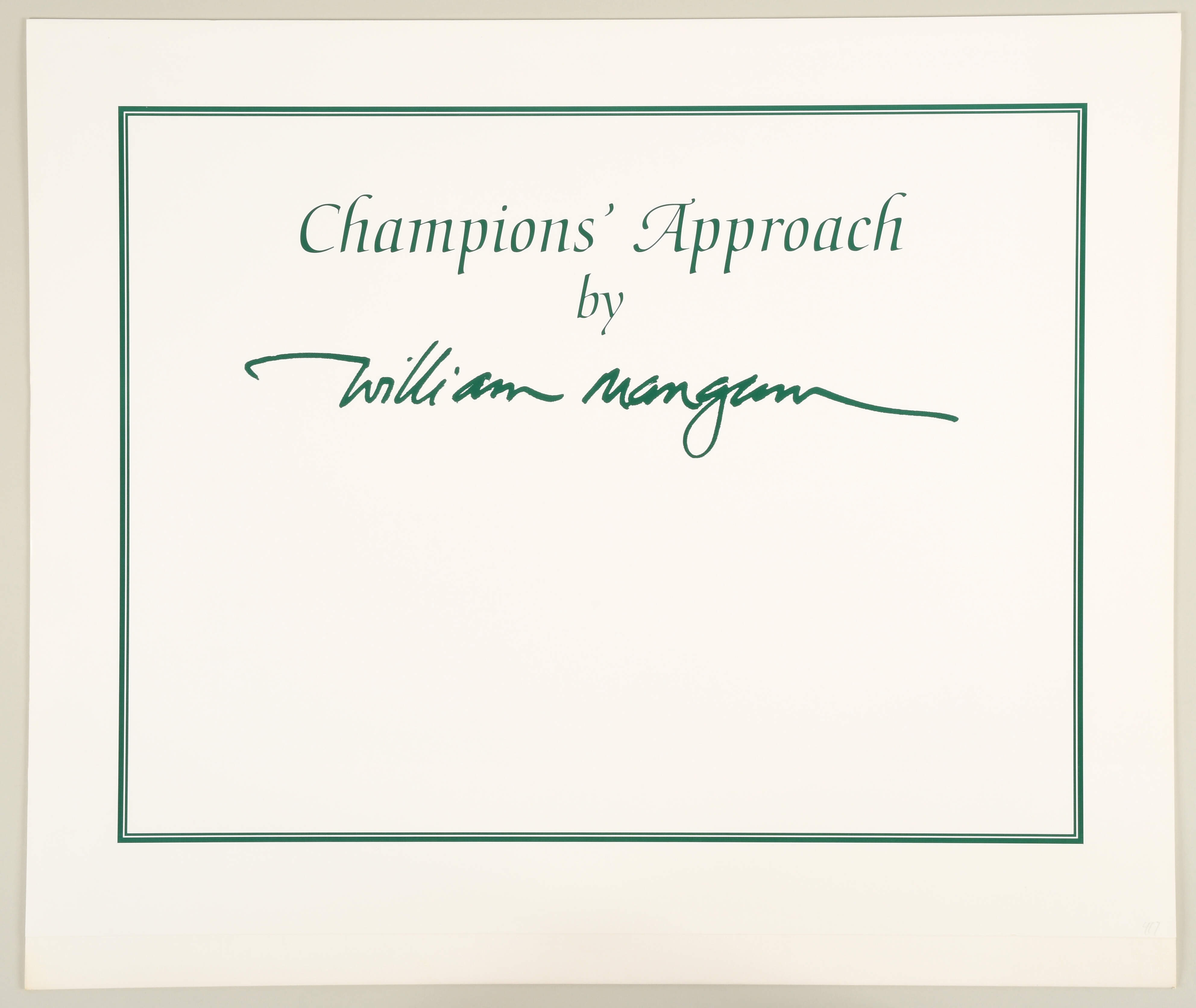William Mangum Prints Champions' Approach - Boxed by William Mangum-3