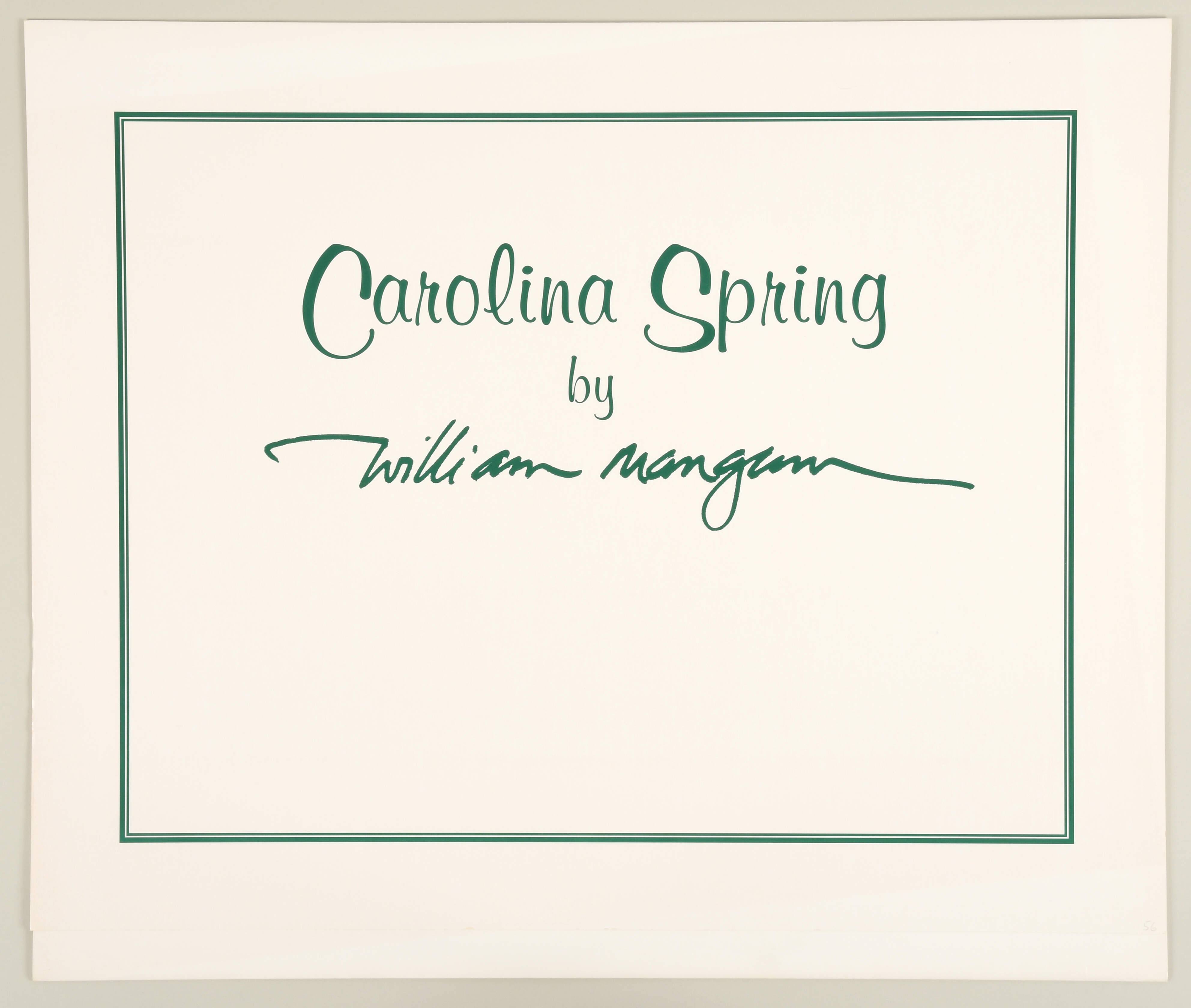 William Mangum Prints Carolina Spring - Boxed by William Mangum-3