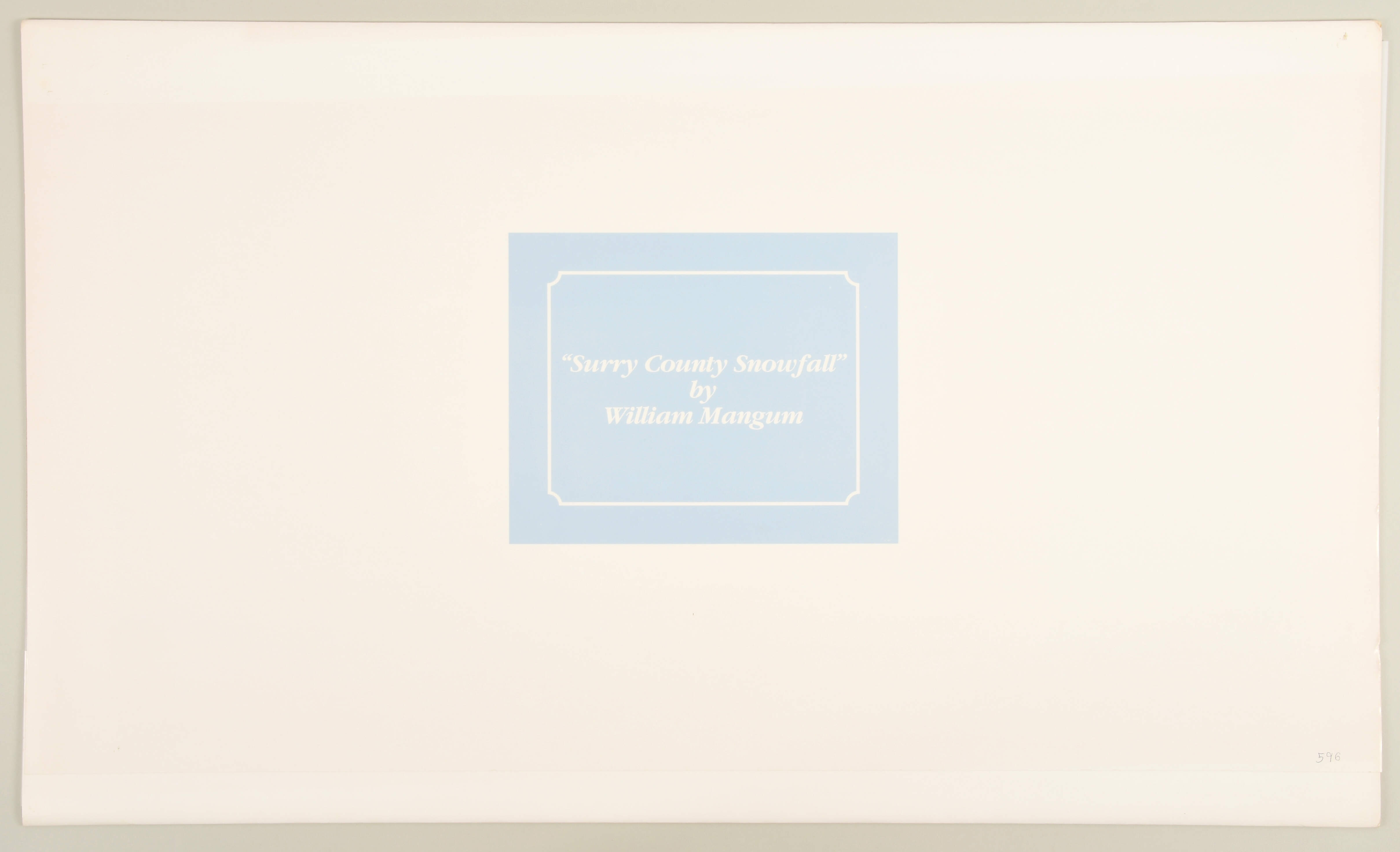 William Mangum Prints Surry County Snowfall - Boxed by William Mangum-4