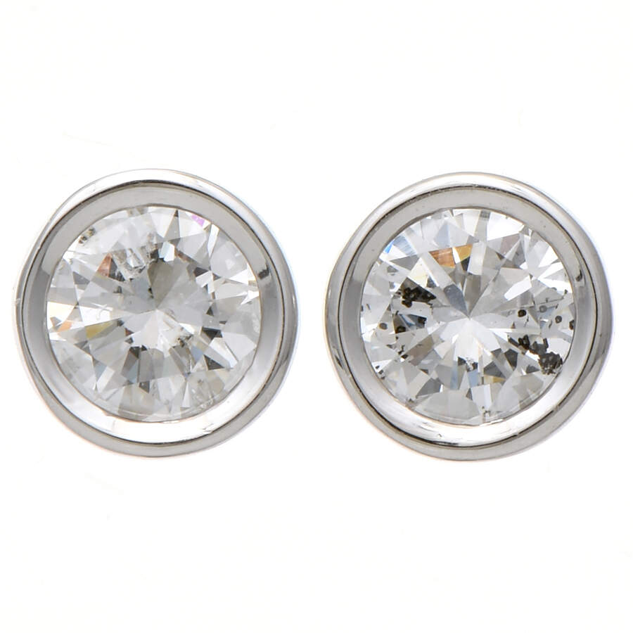 14KW Diamond(0.53) Stud Earrings-1