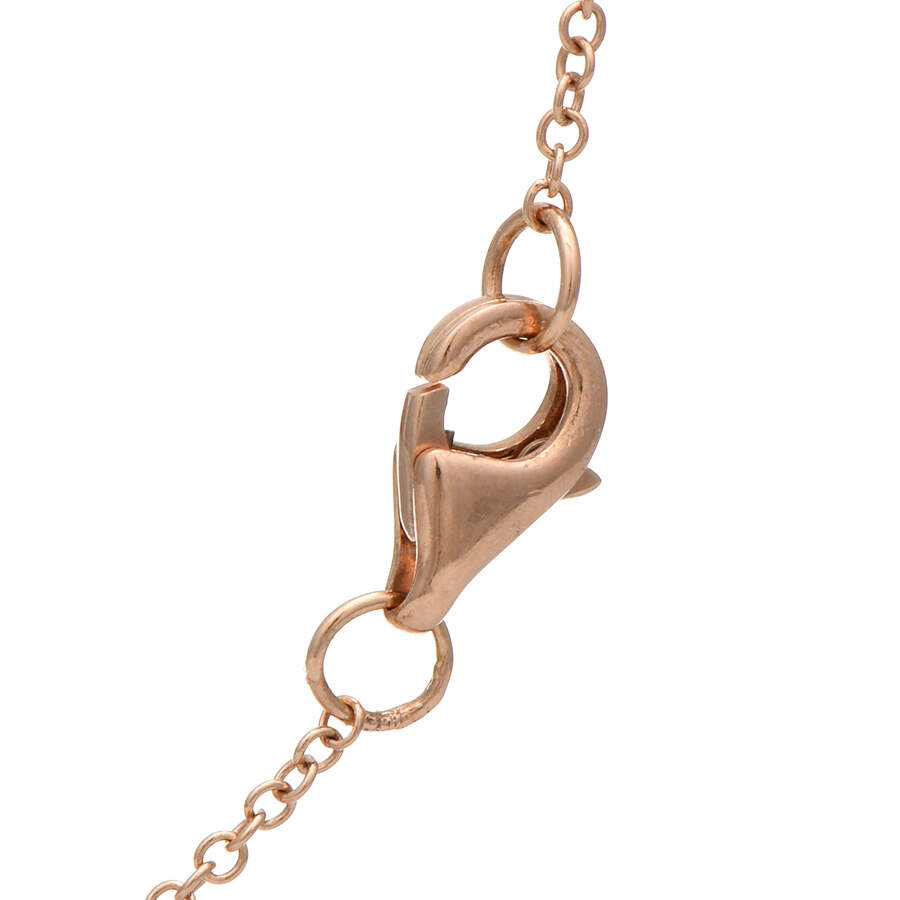 14KR Diamond(0.12) Accent Circle Disc Necklace-3