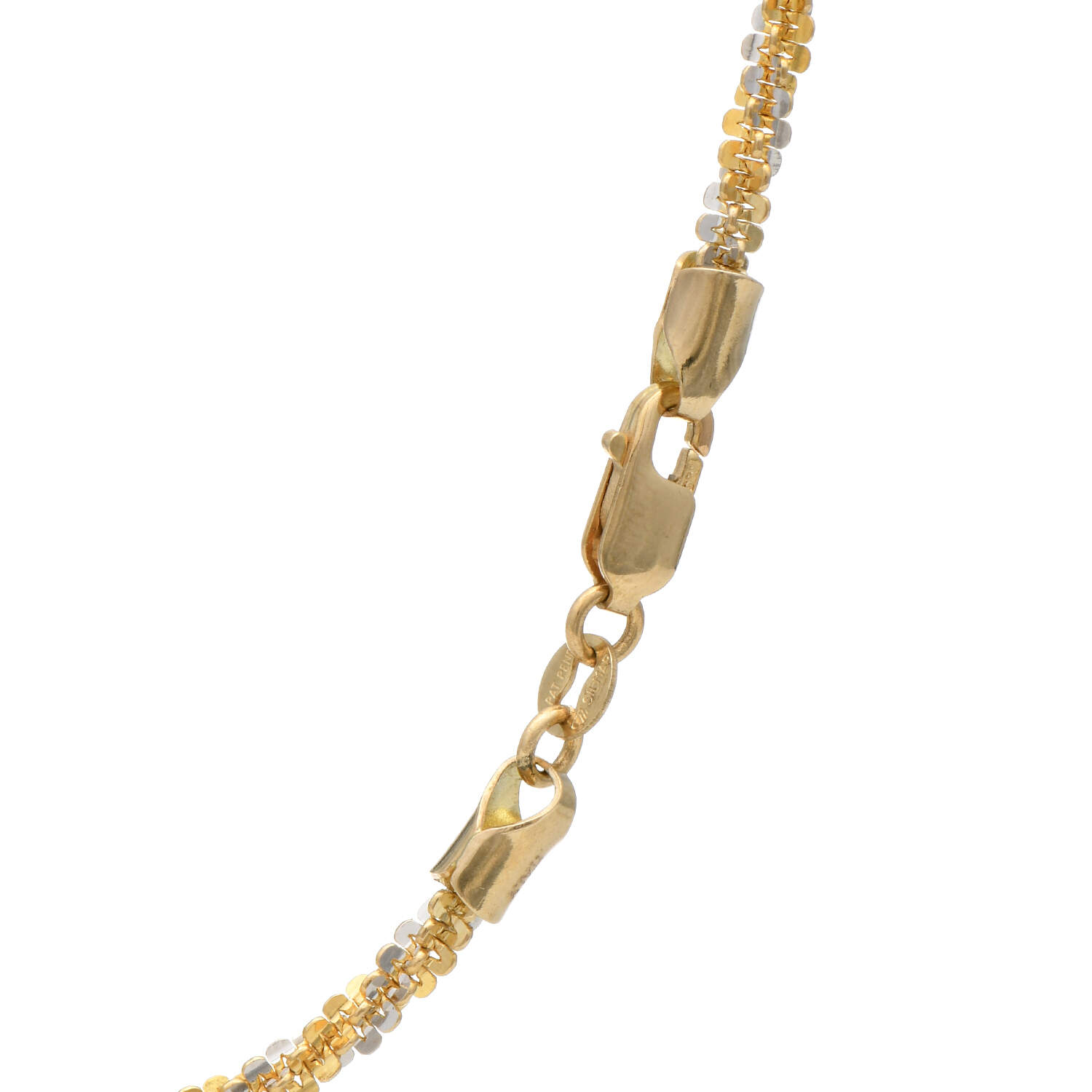 14KYW Solid Margarita Chain Necklace-2