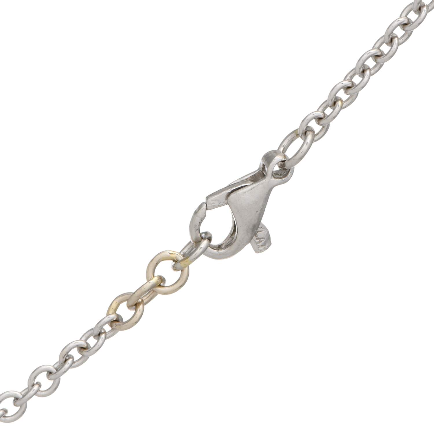 Platinum 2.5 mm Rolo Chain Necklace-2
