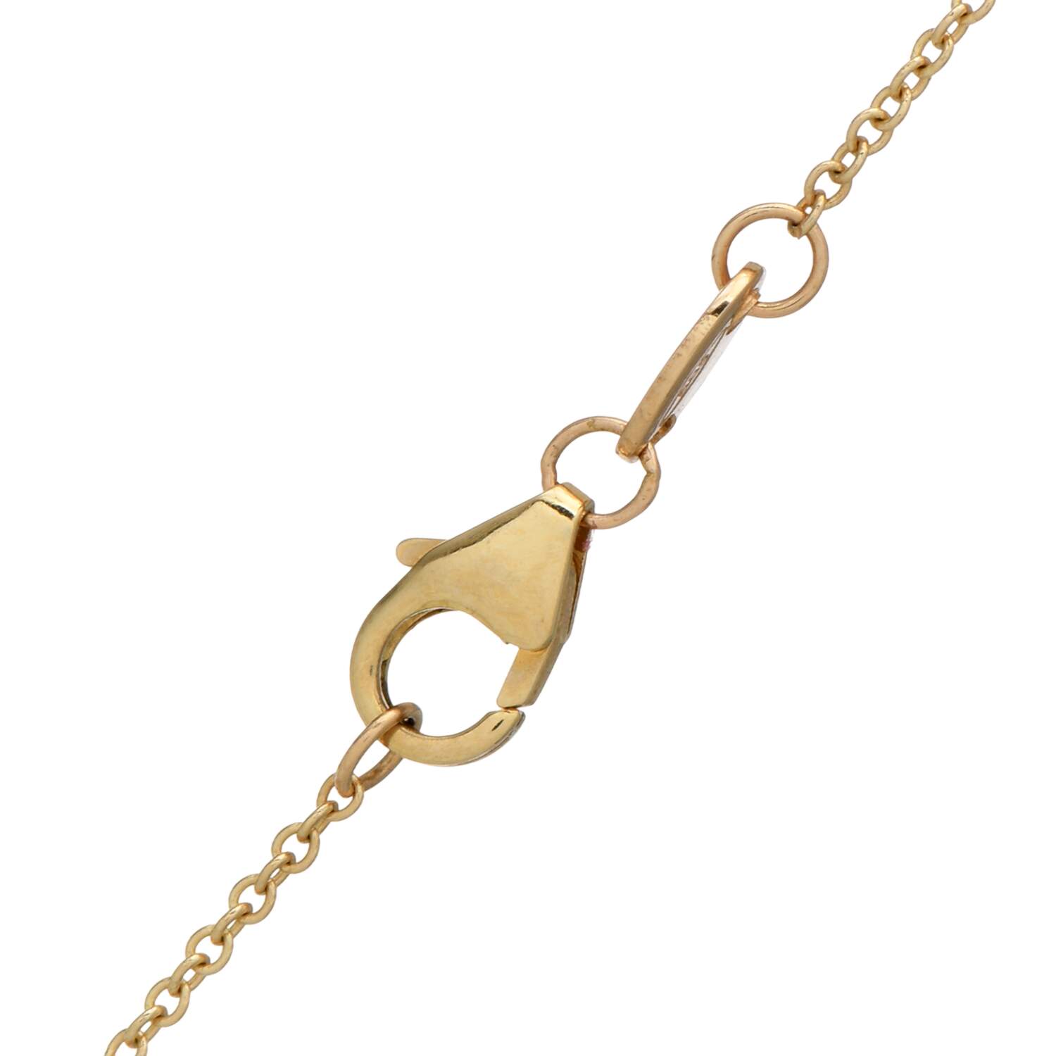 14KY Gold Teardrop Necklace-3