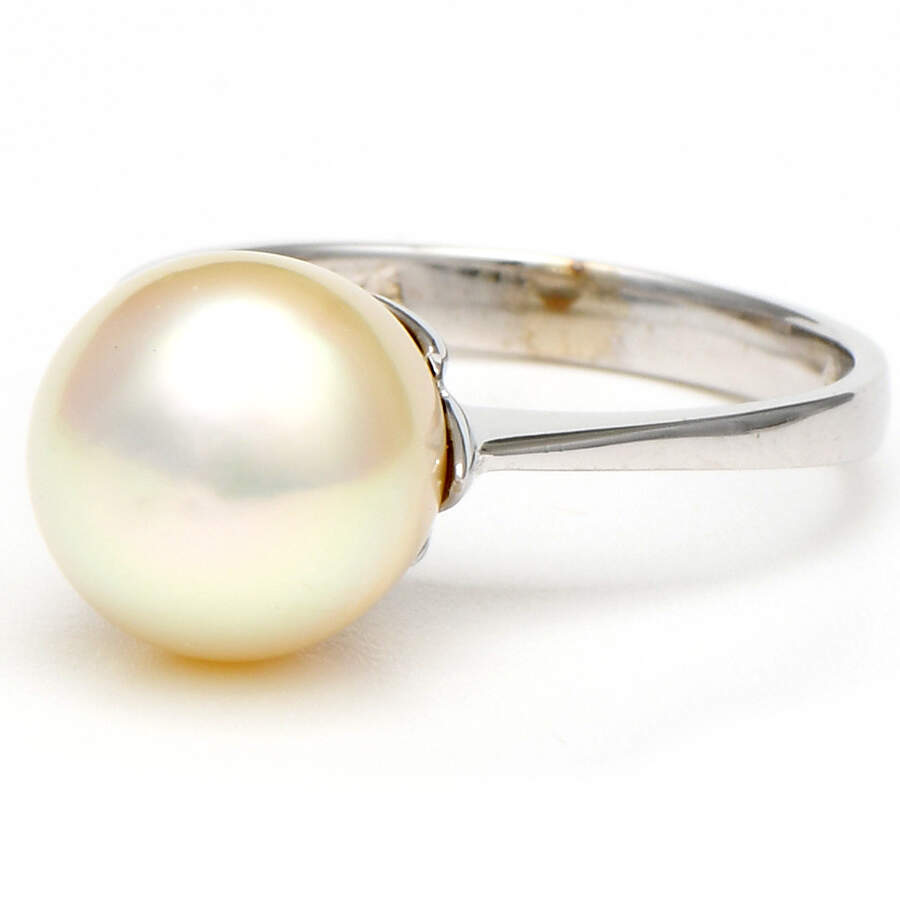 18KW Cultured Pearl (10.5mm) Ring-1