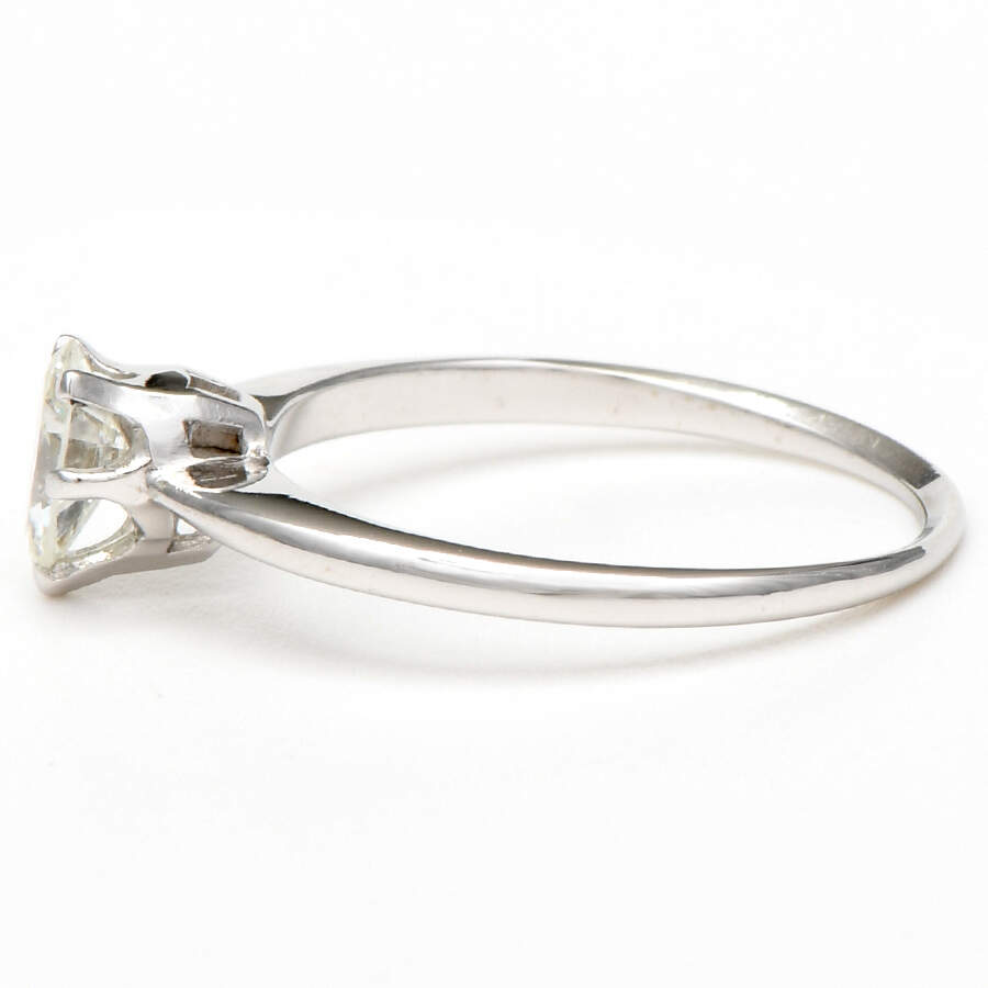 14KW Diamond( 0.46) Pear Cut Solitaire Engagement Ring-3