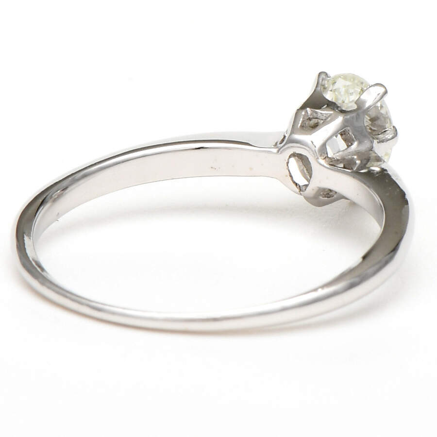 14KW Diamond( 0.46) Pear Cut Solitaire Engagement Ring-2