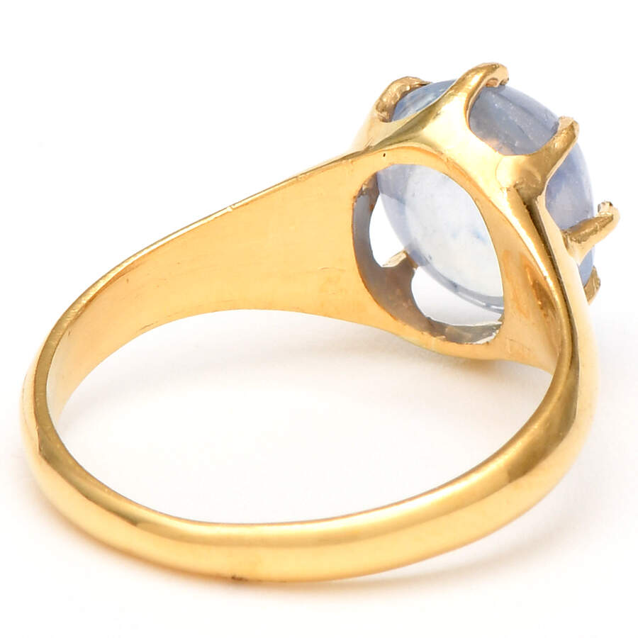 14KY Sapphire(3.30) Cabachon Ring-2