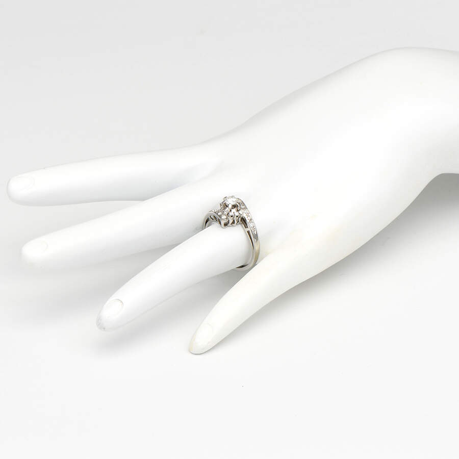 18KW Diamond (0.54) Bridal Ring-5