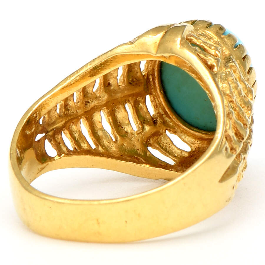 18KY Dyed Quartz Ring-3