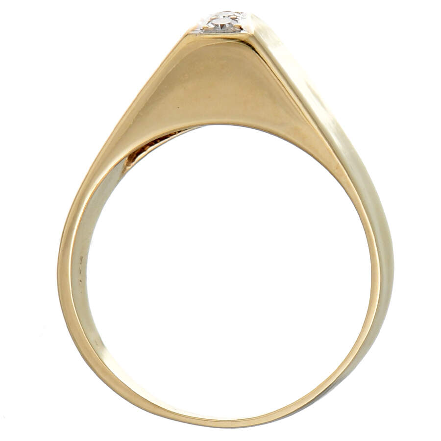 14KY Diamond(0.04) Accent High Polish Ring-4
