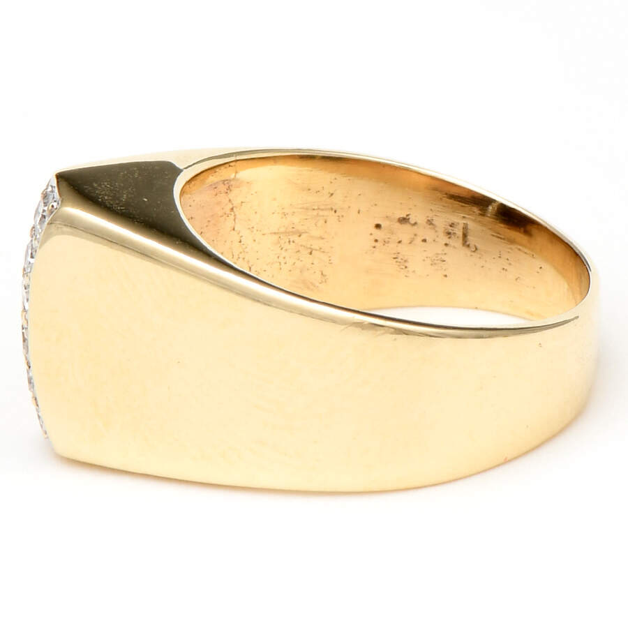 14KY Diamond(0.04) Accent High Polish Ring-3