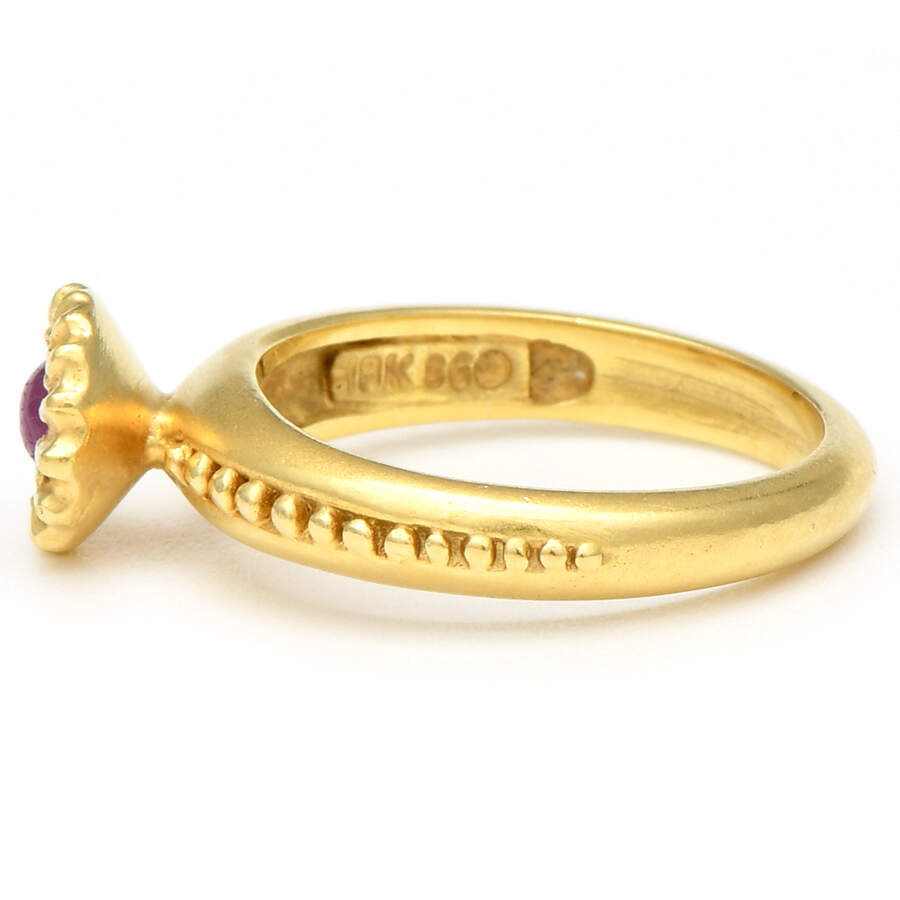 18KY SeidenGang Etruscan Style Rubellite Tourmaline Ring-3