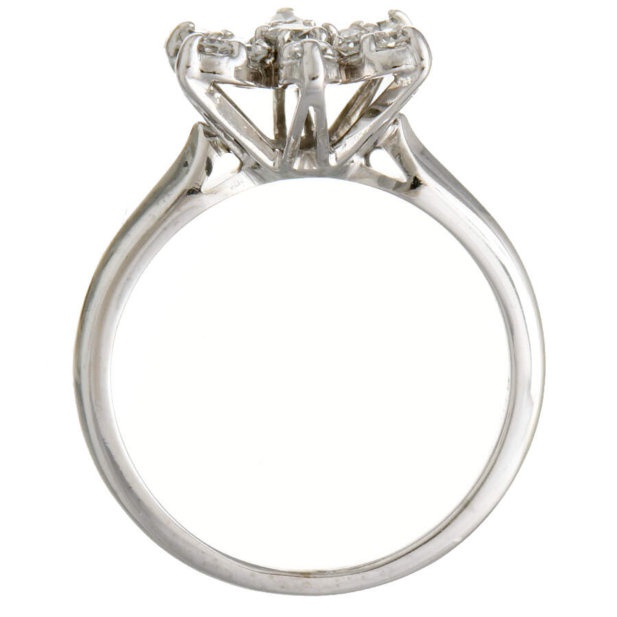 18KW Vintage Star Diamond(0.30) Ring-4