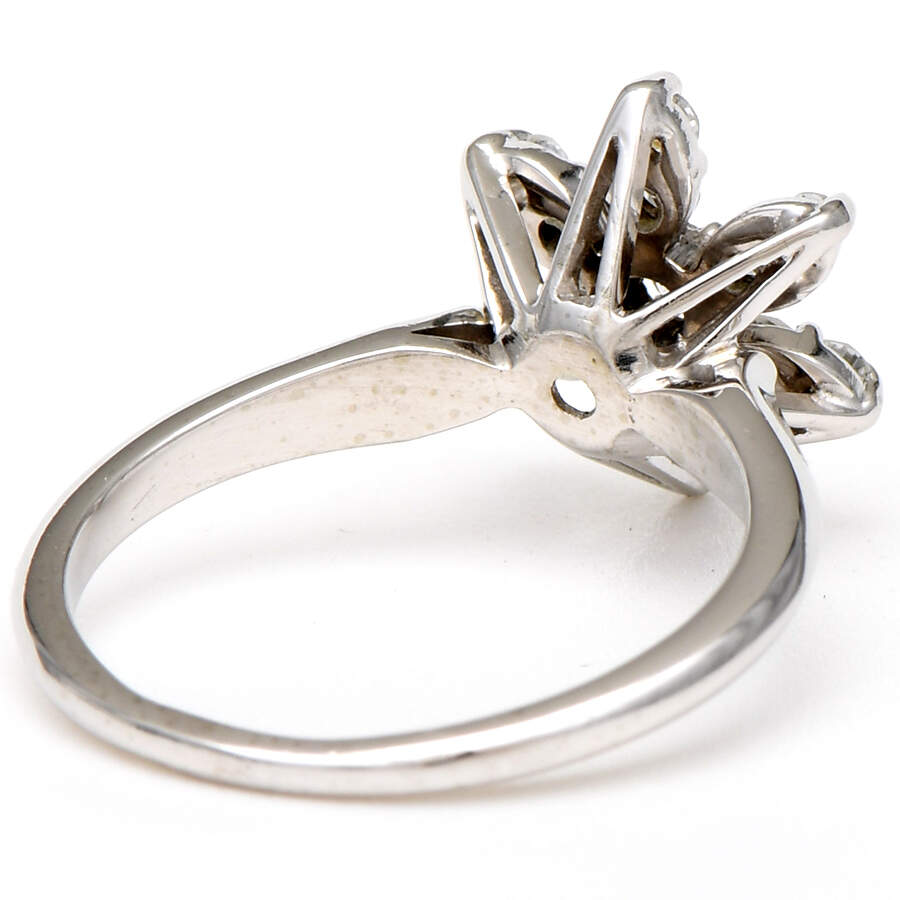 18KW Vintage Star Diamond(0.30) Ring-2