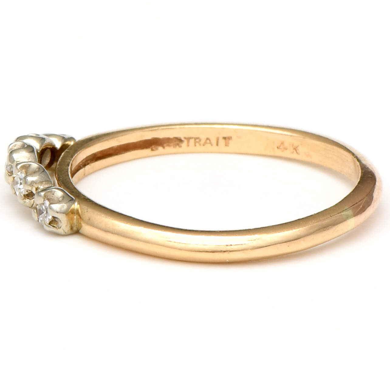 14KYW Diamond(0.10) Curve Band Ring-3