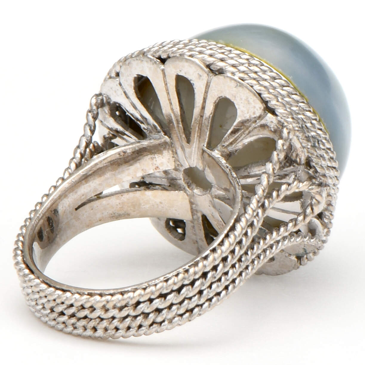 14KW Bold Gray Mabe Pearl (18.8MM) Ring-2