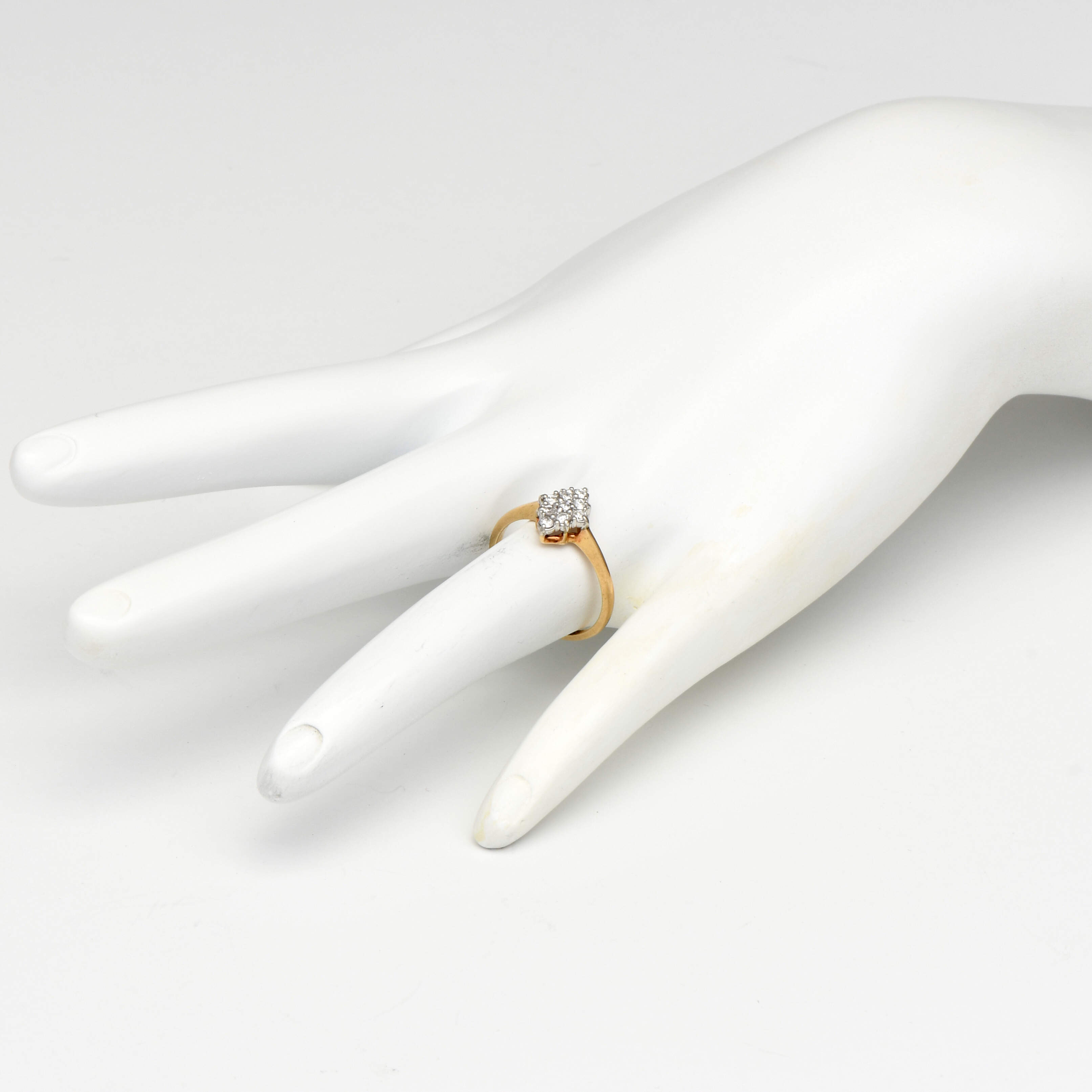 14KYW Petite Pave Diamond(0.15) Ring-5