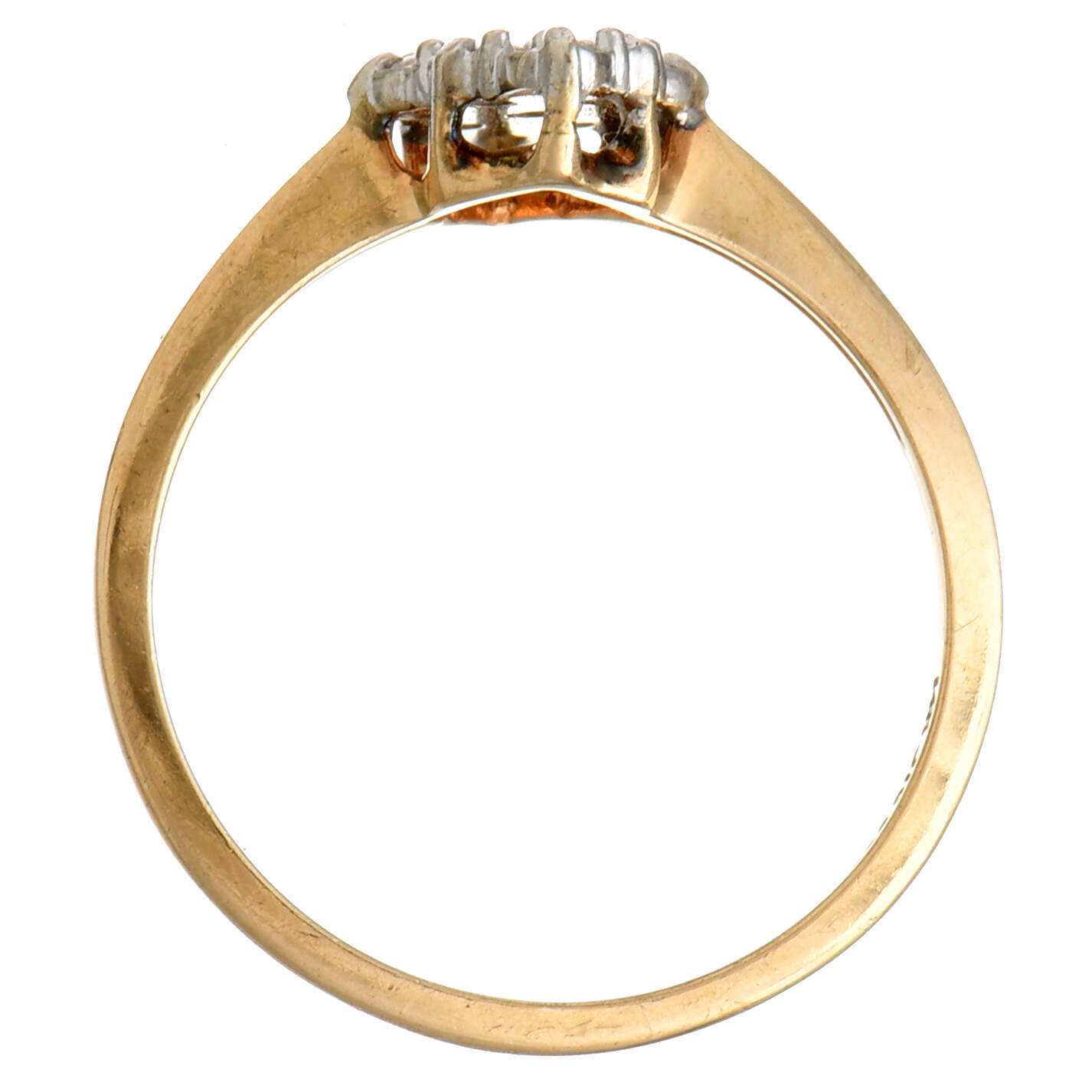 14KYW Petite Pave Diamond(0.15) Ring-4
