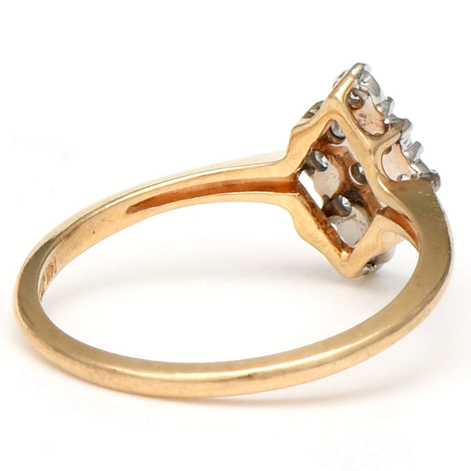 14KYW Petite Pave Diamond(0.15) Ring-2