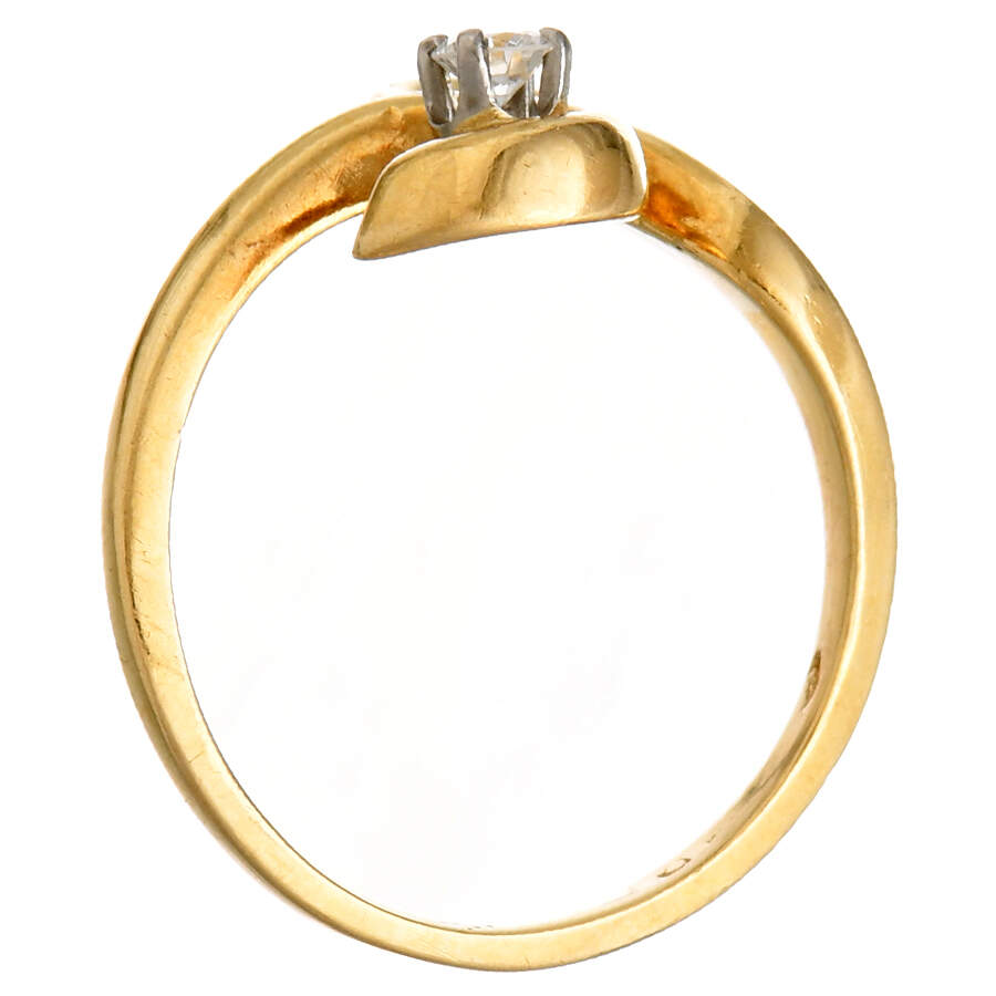 14KY Vintage Diamond Accent Free Form Ring-4