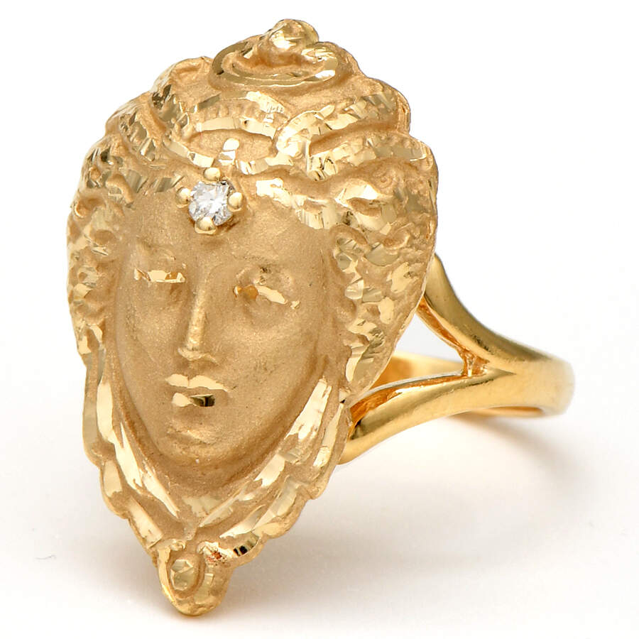14KY Golden Goddess with Diamond Accent Ring-1