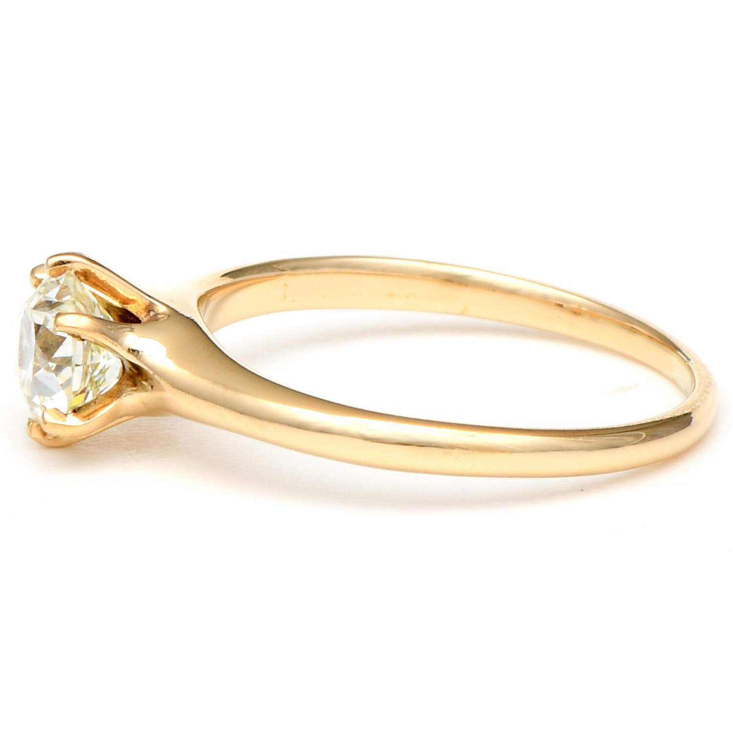 18KY Vintage Diamond(0.65) Solitaire Ring-3