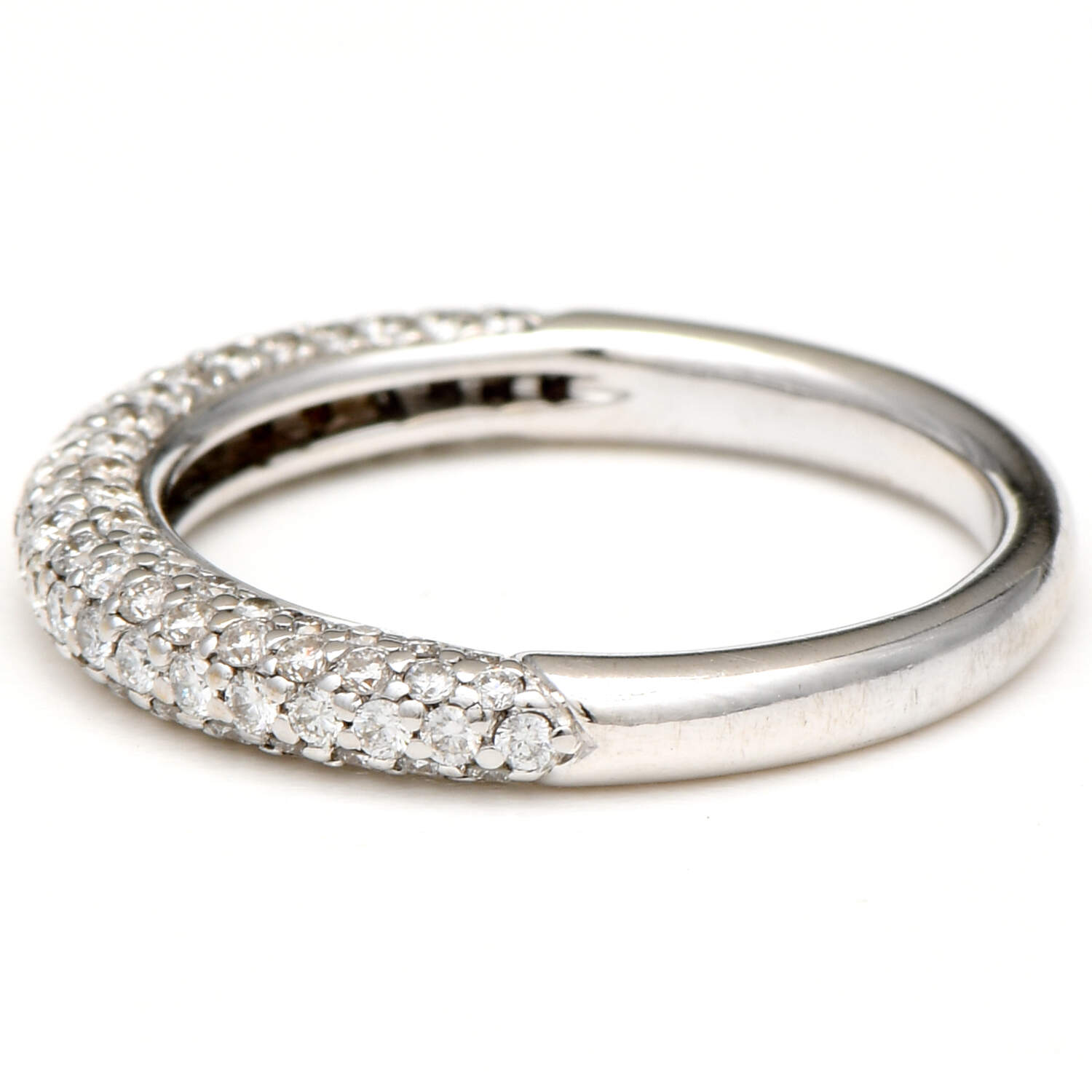 18KW Pave Diamond(0.80) Band Ring-3
