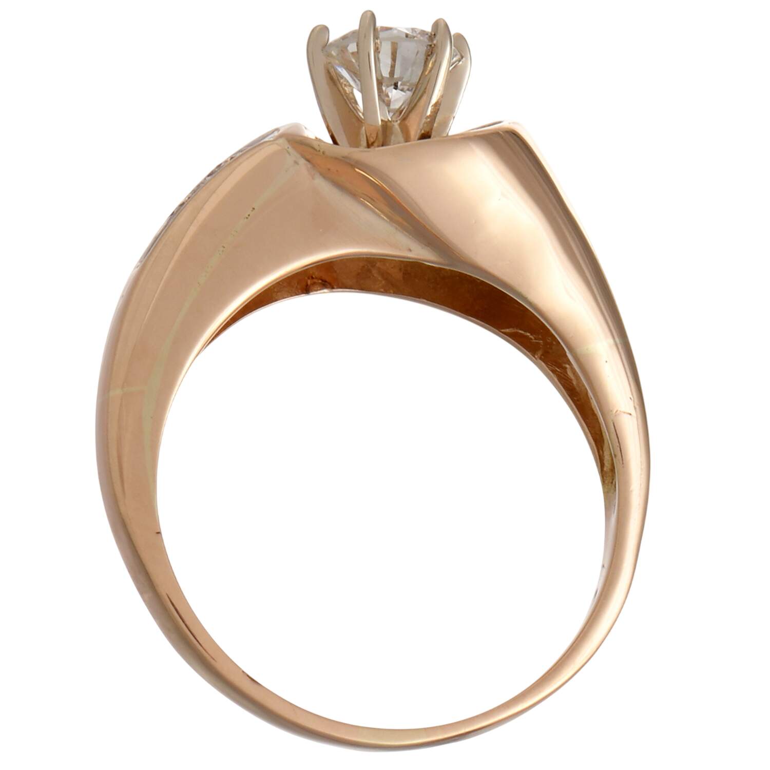 14KY Diamond (0.47) Bridal Ring-5