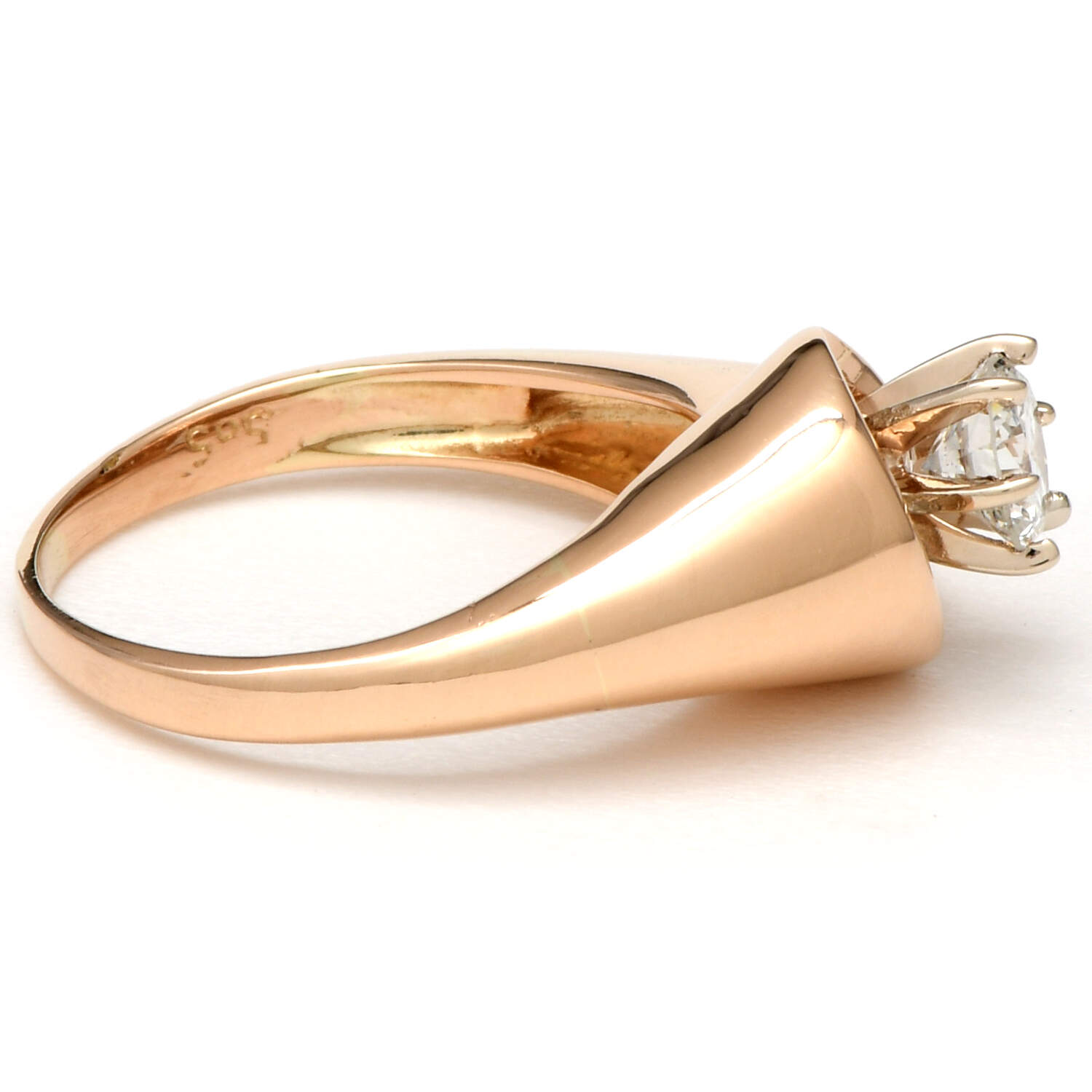 14KY Diamond (0.47) Bridal Ring-4