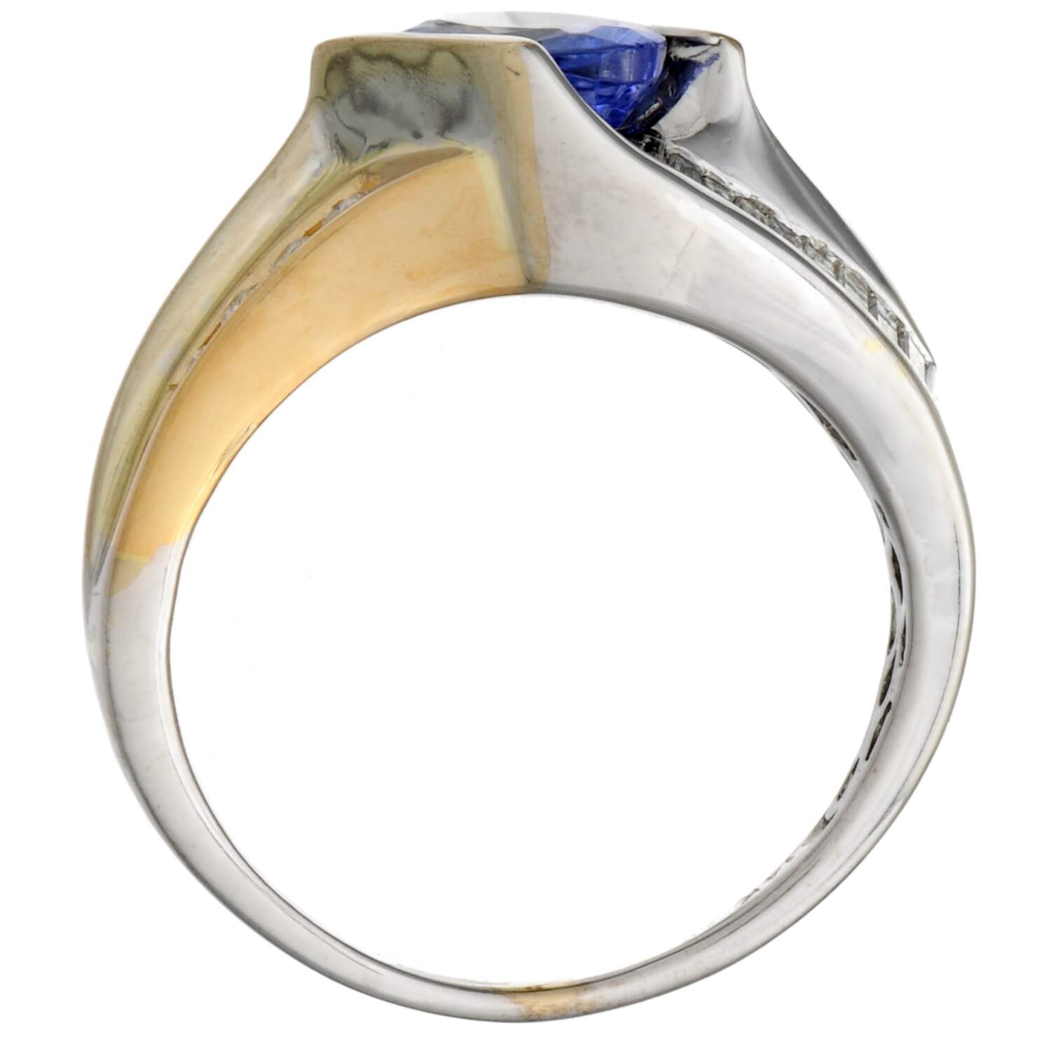 14KWY Tanzanite(1.25) & Diamond(0.60) Bypass Ring-5