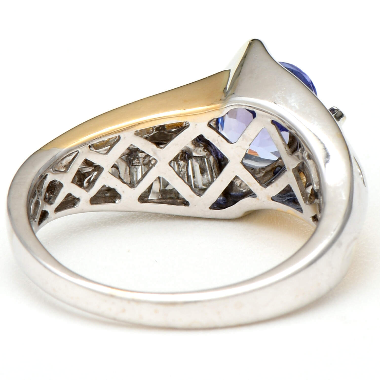 14KWY Tanzanite(1.25) & Diamond(0.60) Bypass Ring-2
