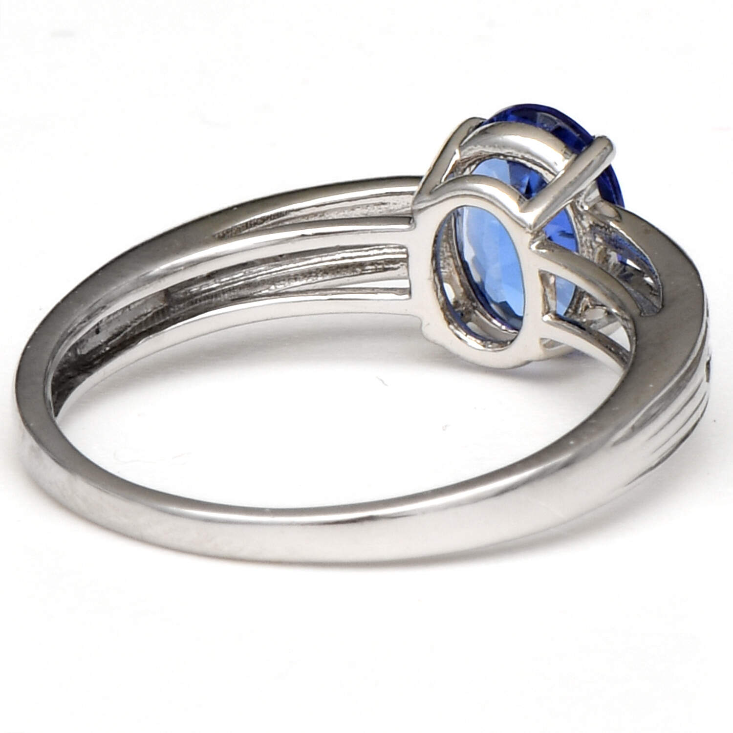 Platinum Tanzanite (1.12) & Diamond (0.06) Ring-2