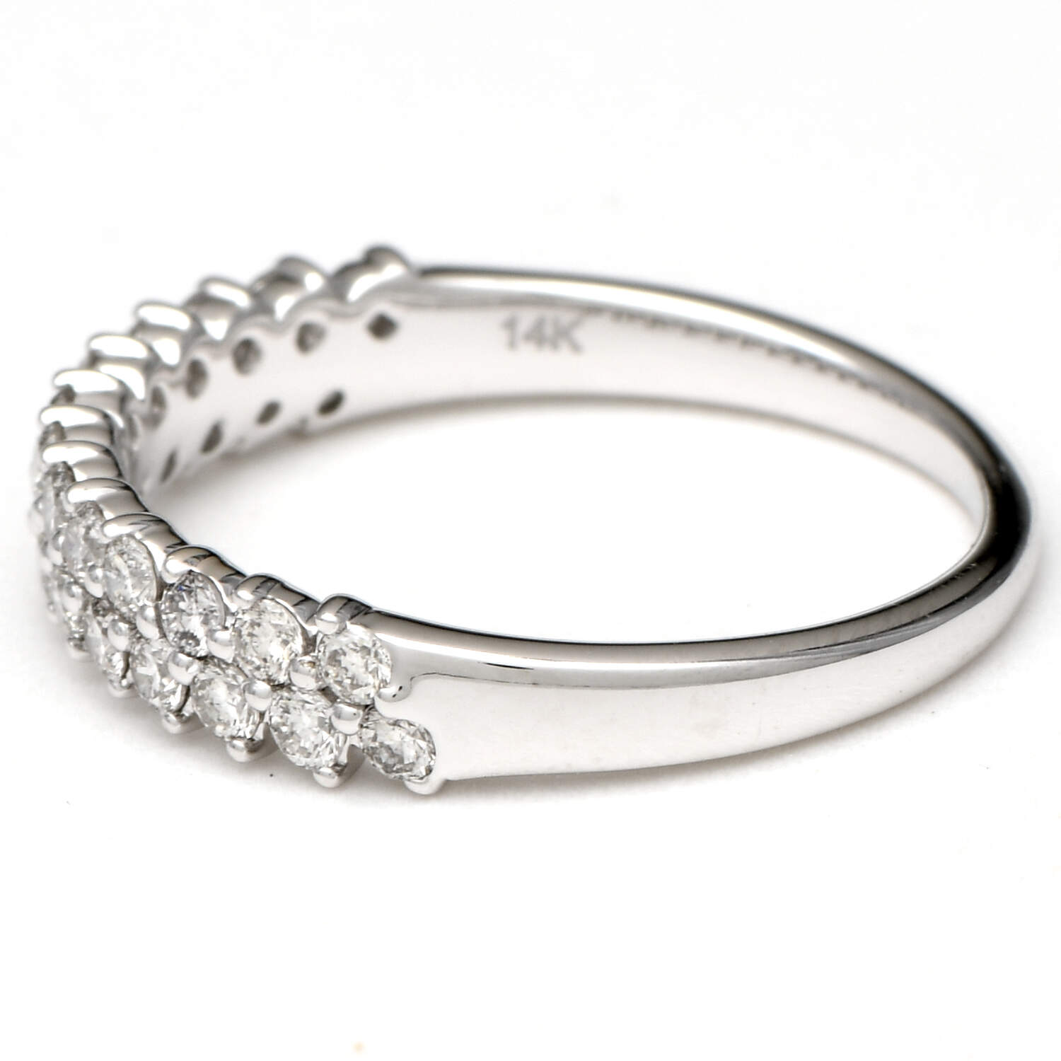 14KW Effy Diamond(0.25) Double Row Band Ring-4