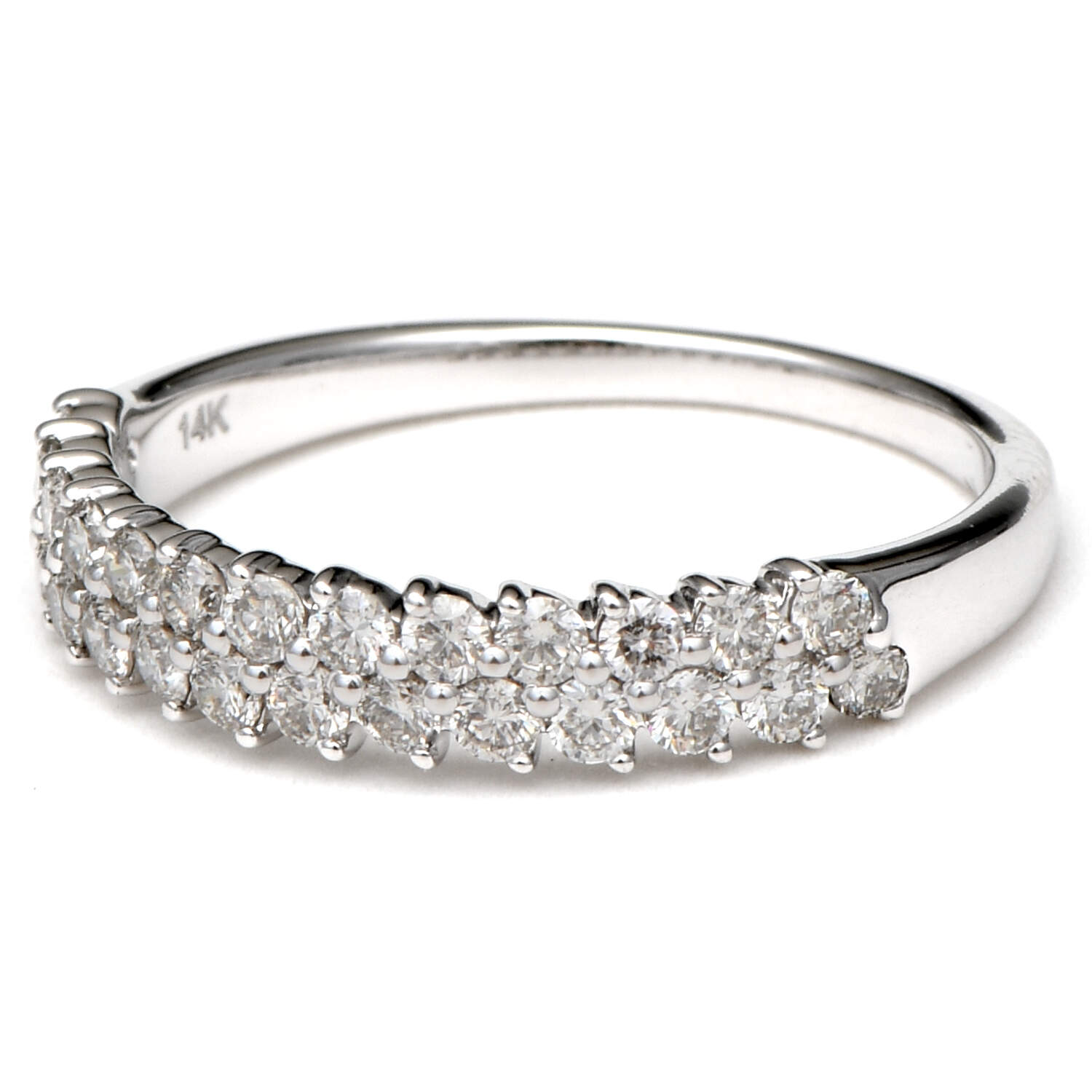 14KW Effy Diamond(0.25) Double Row Band Ring-1