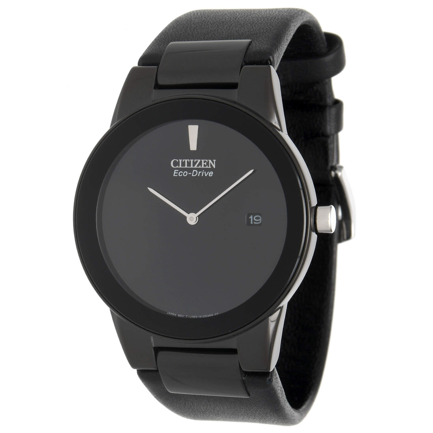 Citizen Axiom Black Dial Eco Drive Quartz Watch-1