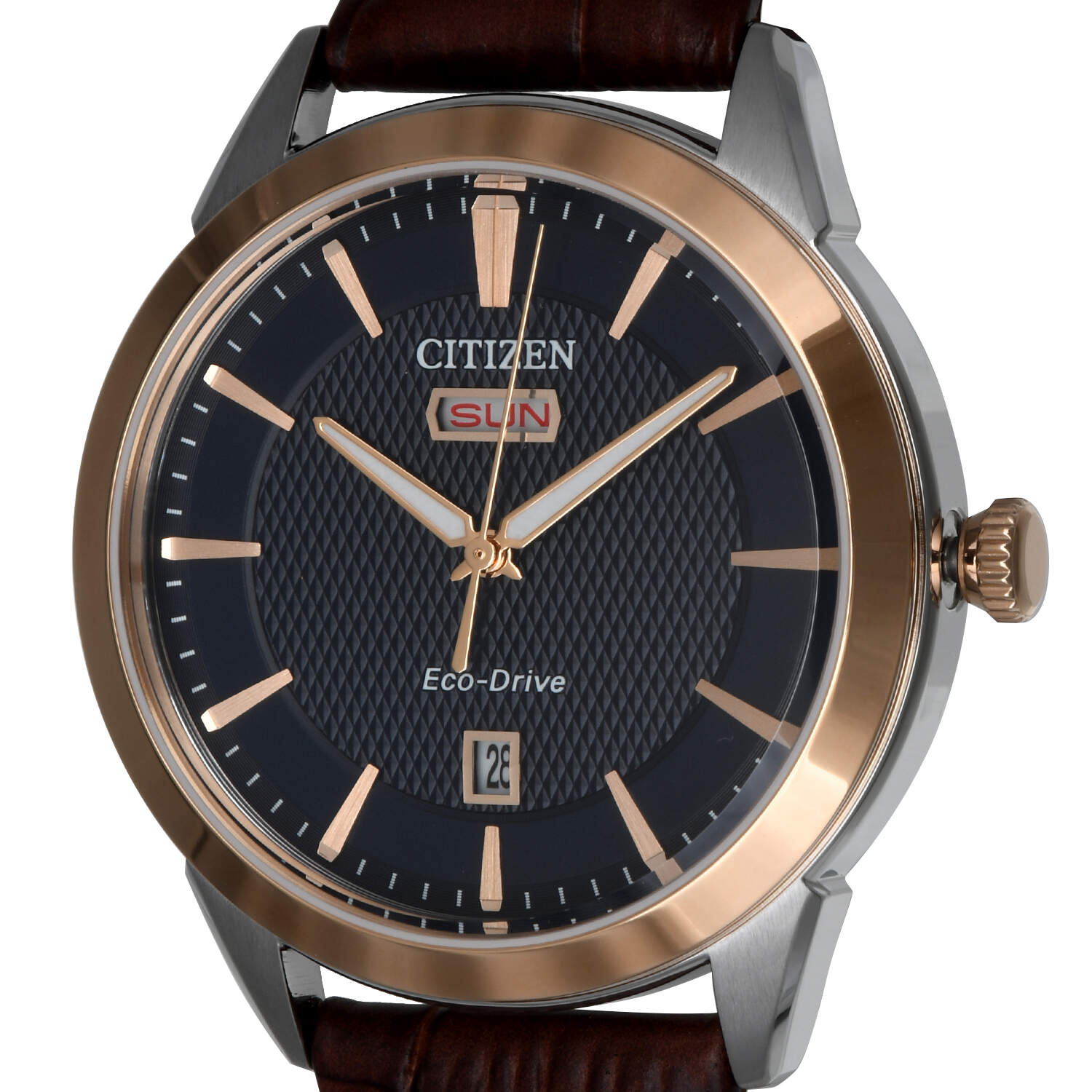 Citizen Rolan Day Date Two Tone Eco Drive Quartz Watch-8