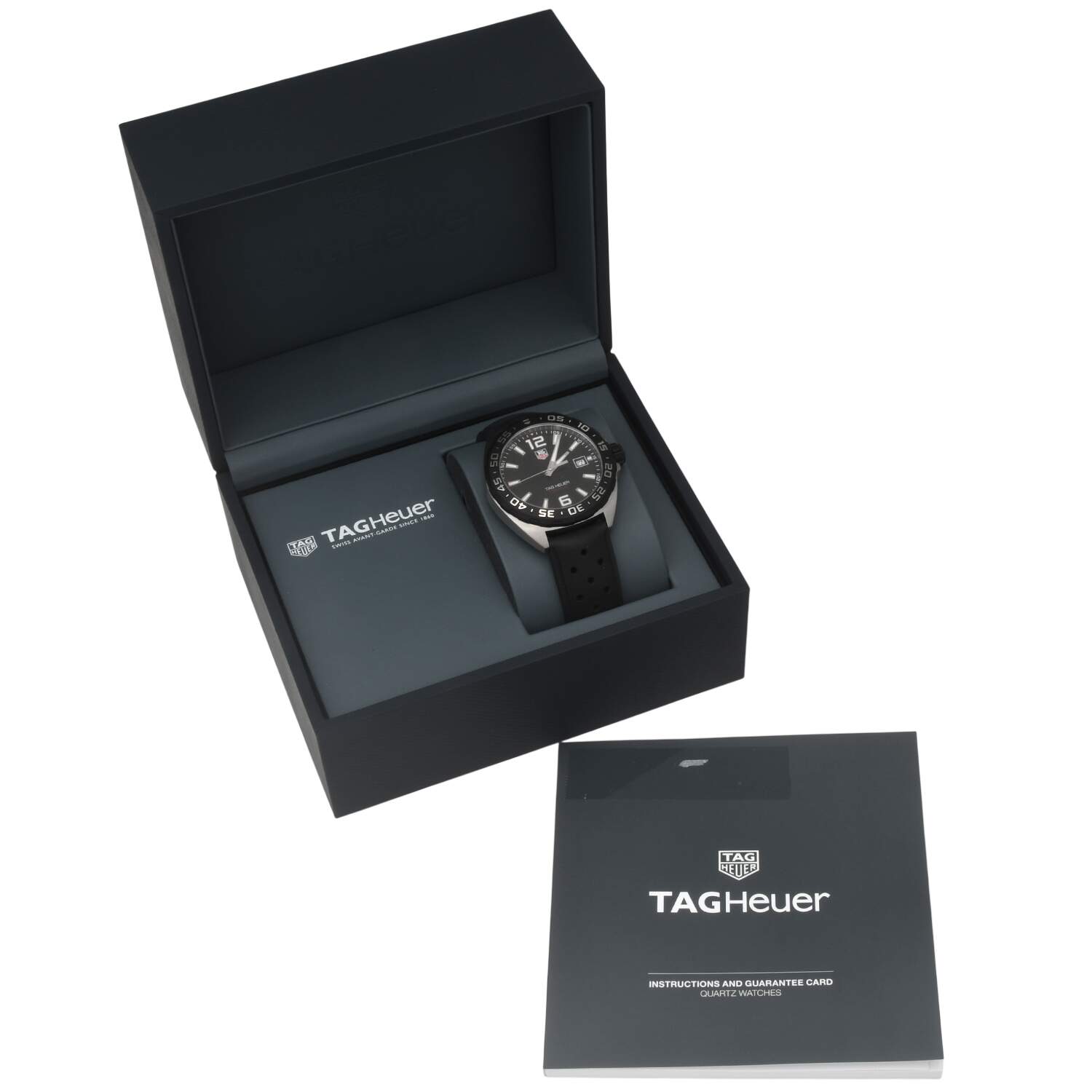 TAG Heuer Formula 1 Black Dial 41mm  Rubber Strap-11