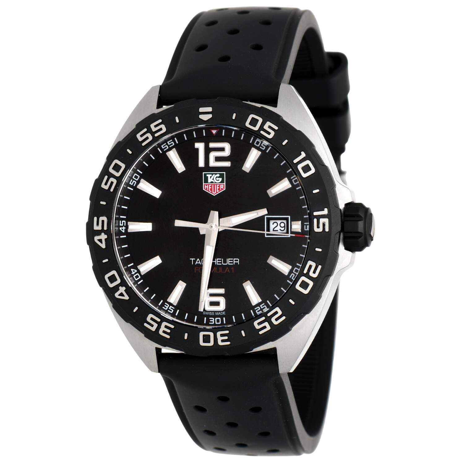 TAG Heuer Formula 1 Black Dial 41mm  Rubber Strap-1