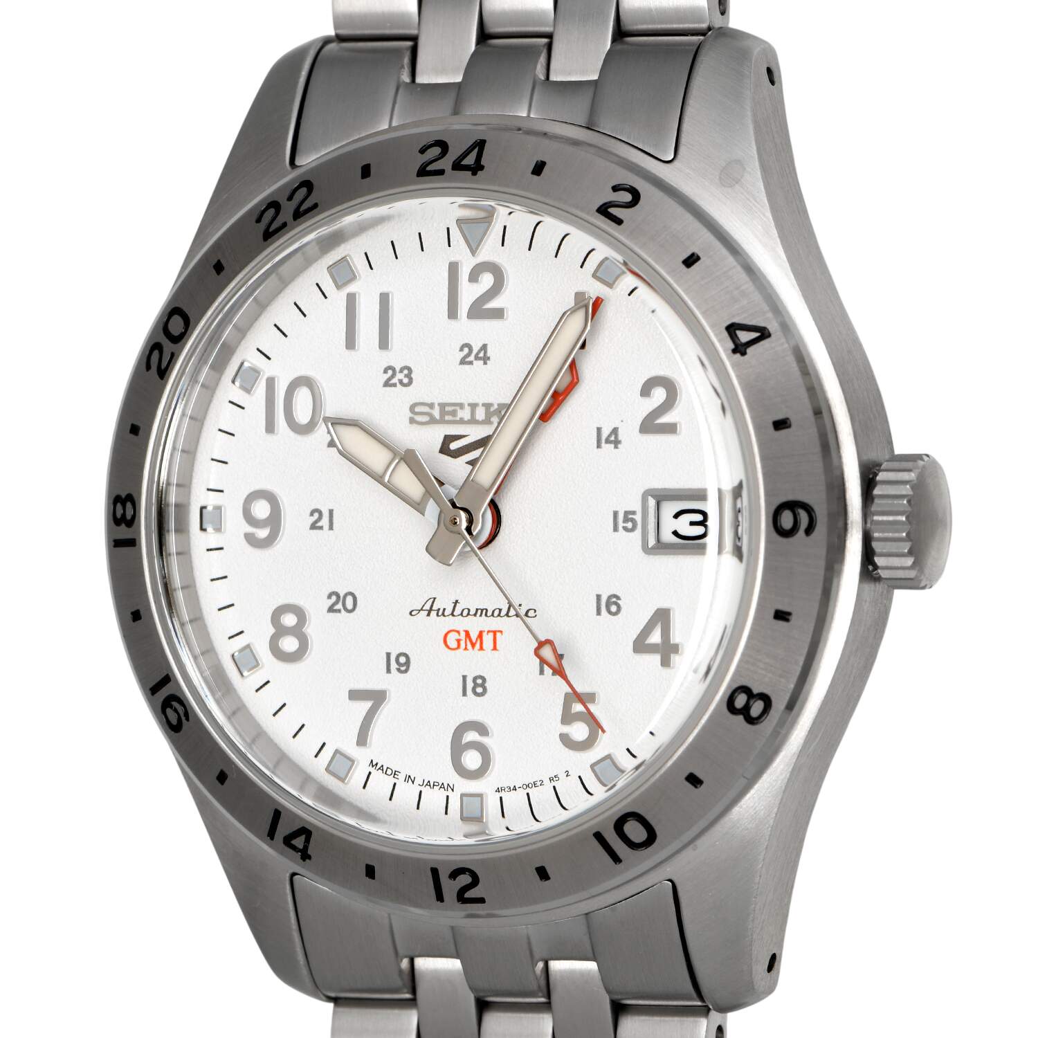 Seiko 5 Sports SSK059 White Dial GMT-7