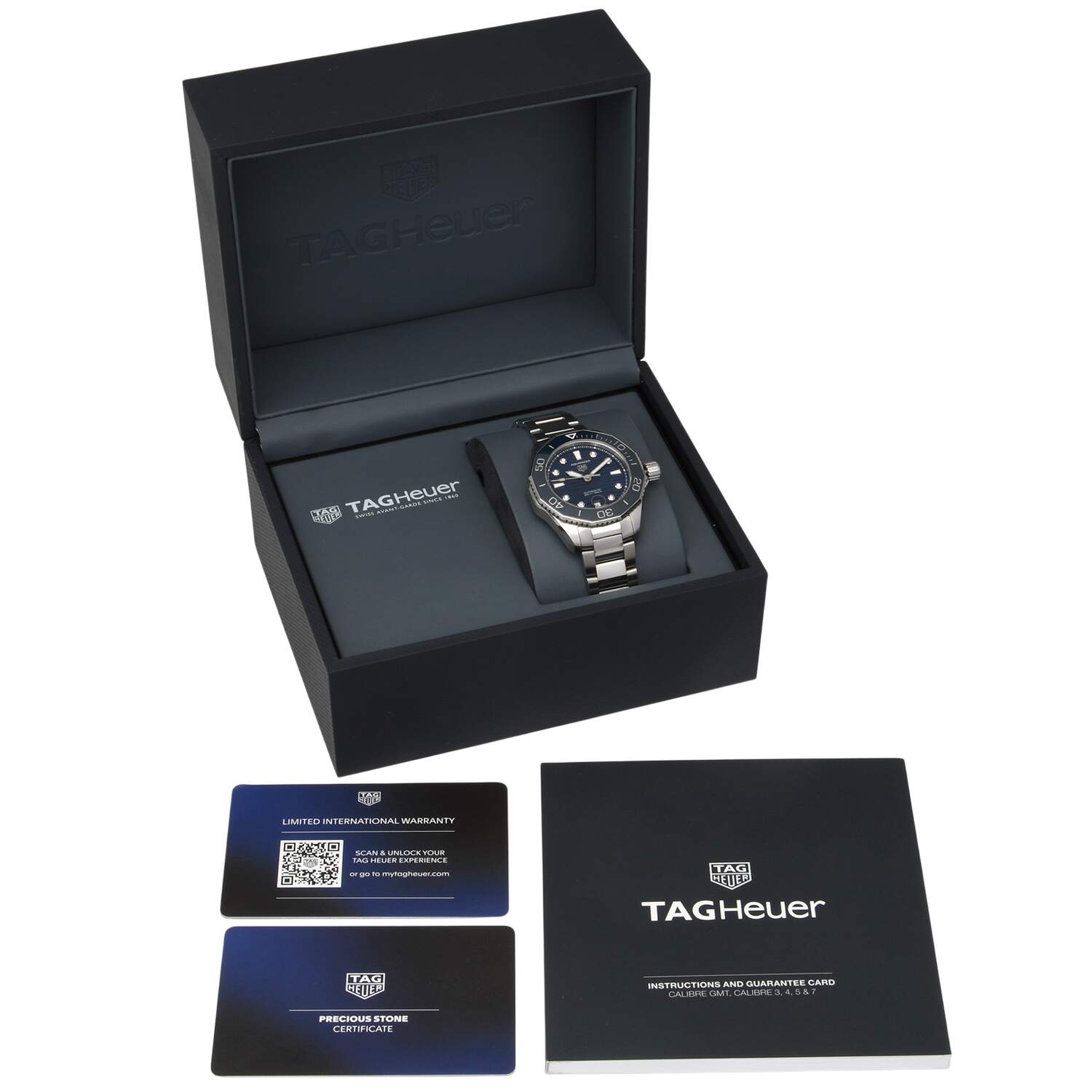 TAG Heuer Aquaracer Ceramic Bezel with Diamond Hour Markers-11