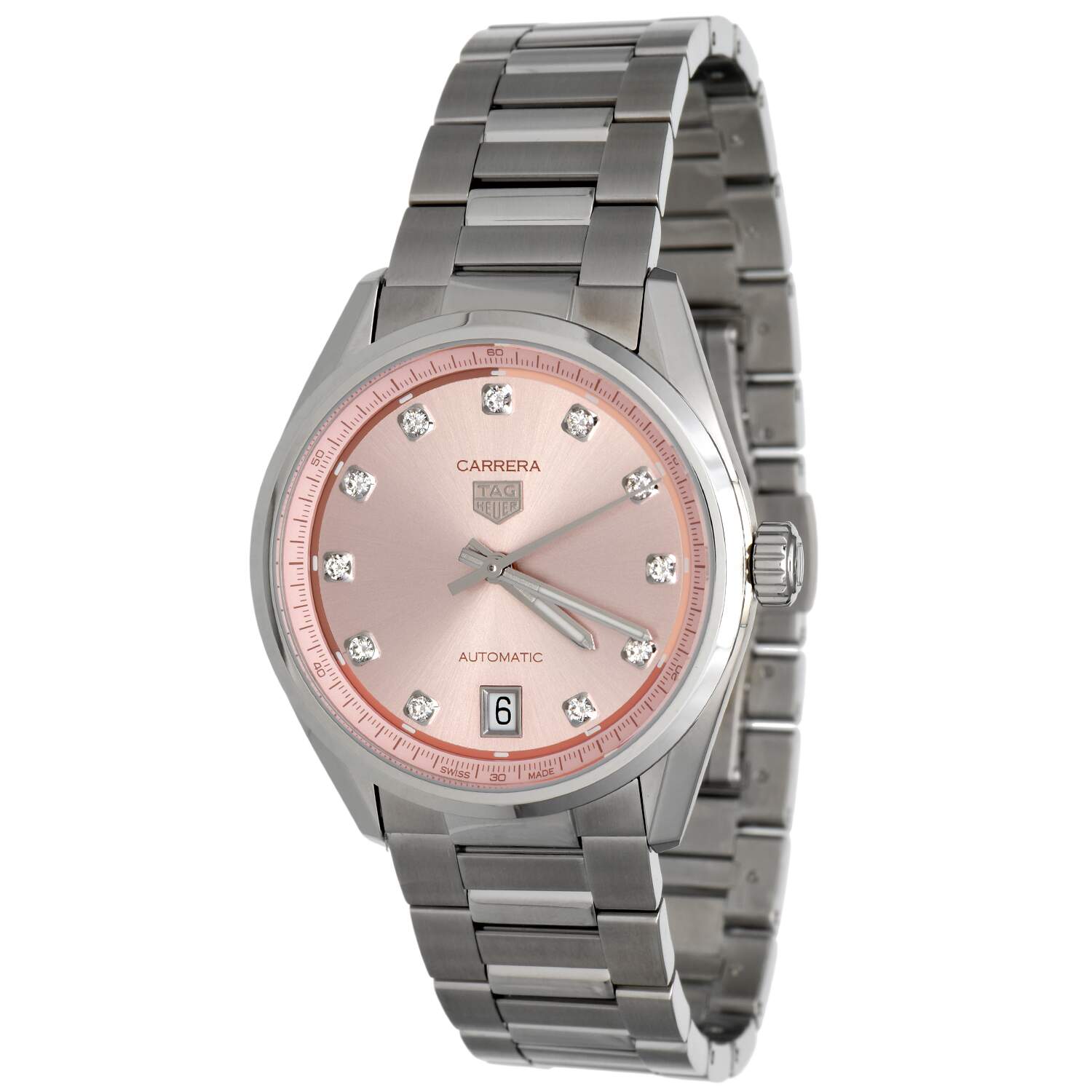 TAG Heuer Carrera with Pink Diamond Dial 36mm-1