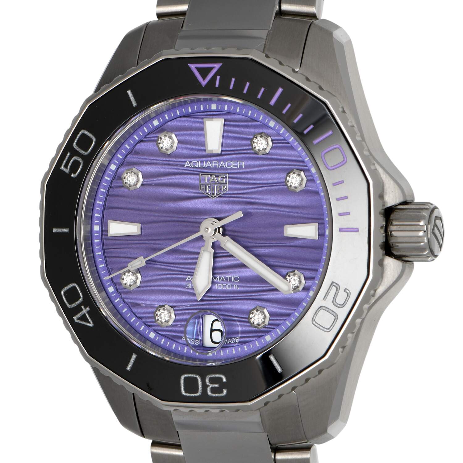 TAG Heuer Aquaracer with Purple Dial 36mm-7